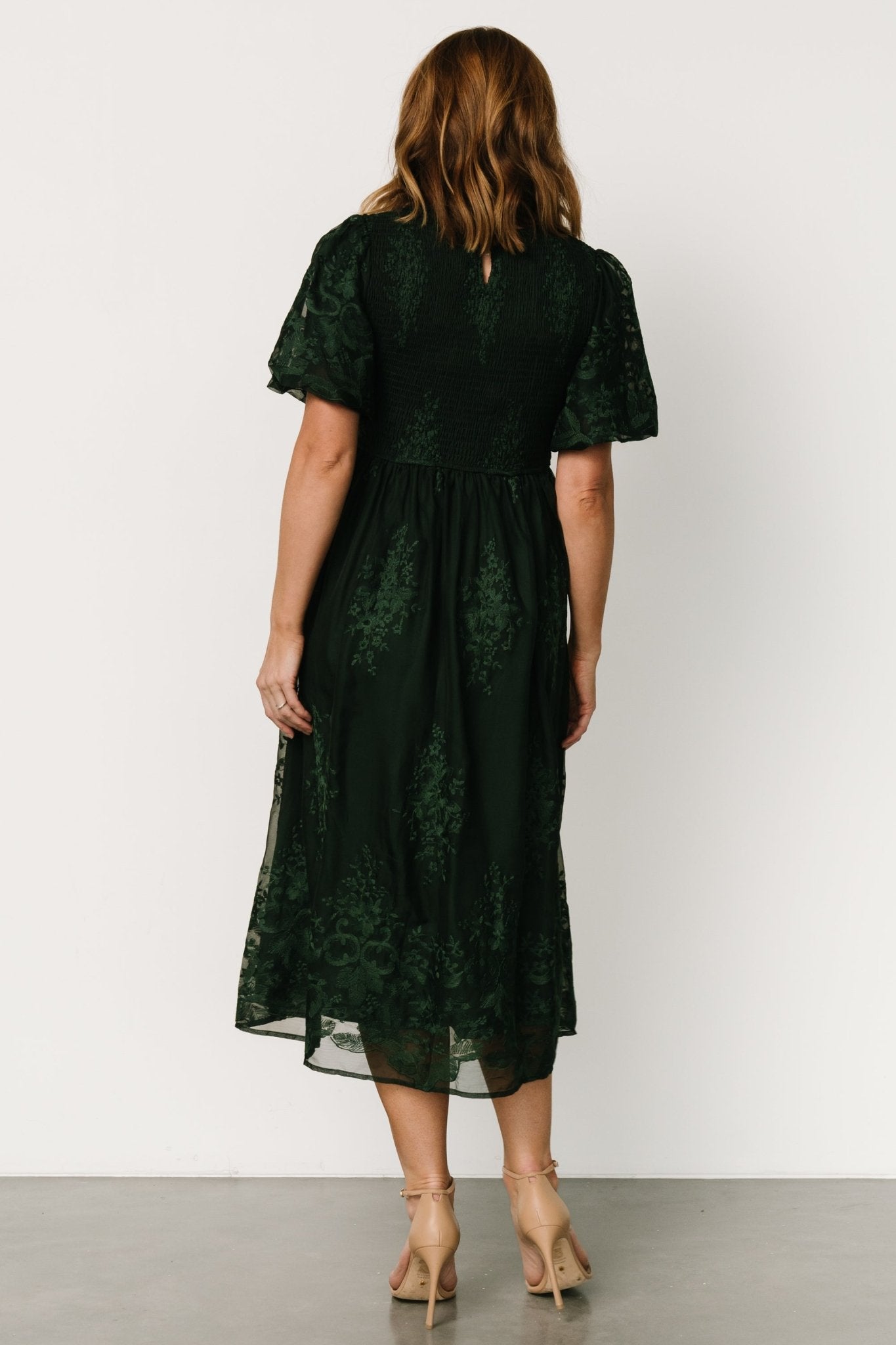 Corrine Embroidered Midi Dress | Emerald Shop Sale Online