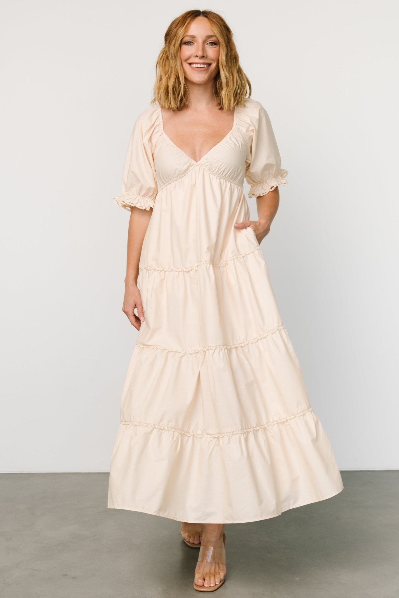 Raleigh Maxi Dress | Cream Sale 2025 New