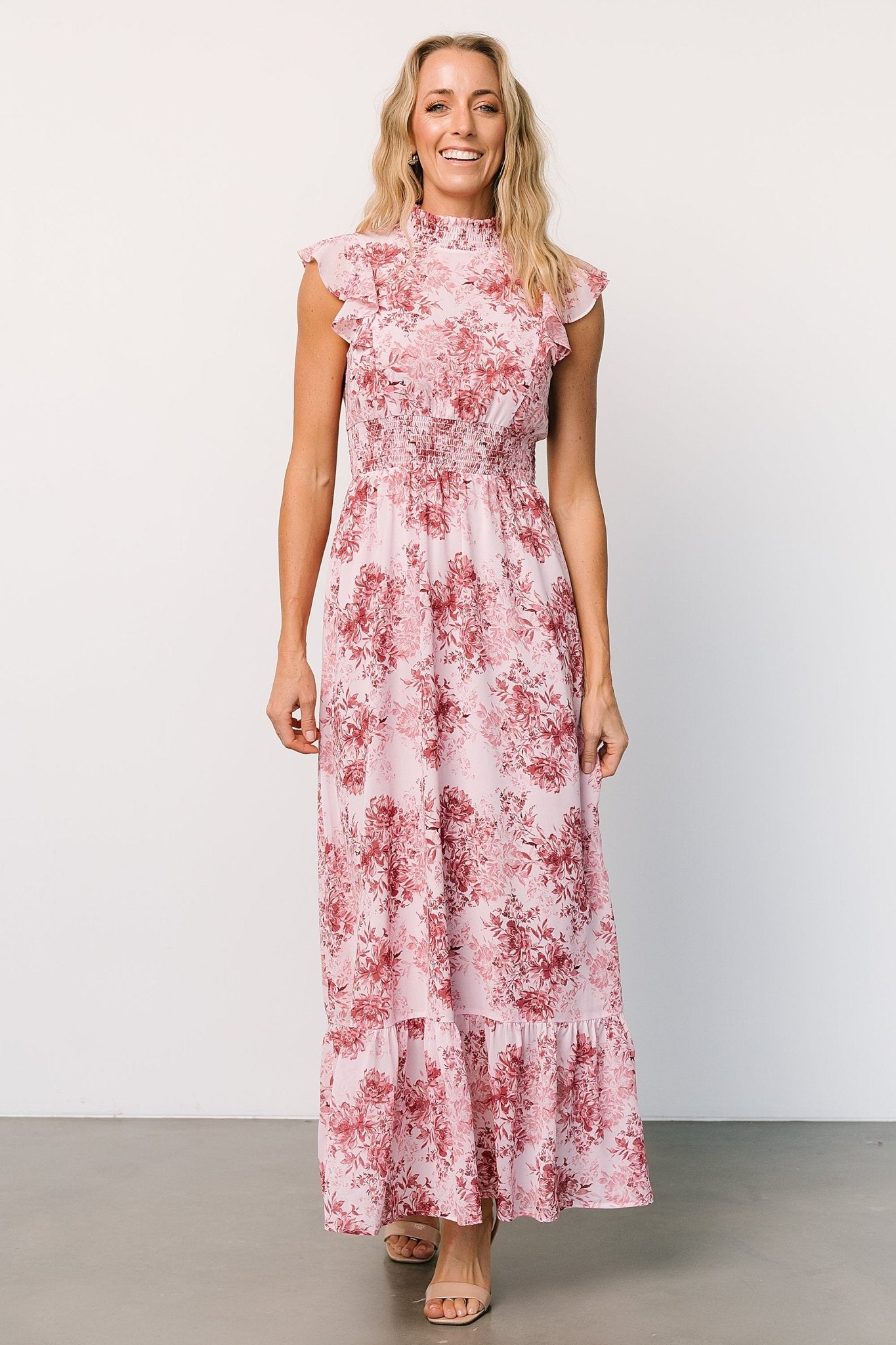 Kearny Ruffle Maxi Dress | Pink Floral Cheap Pick A Best