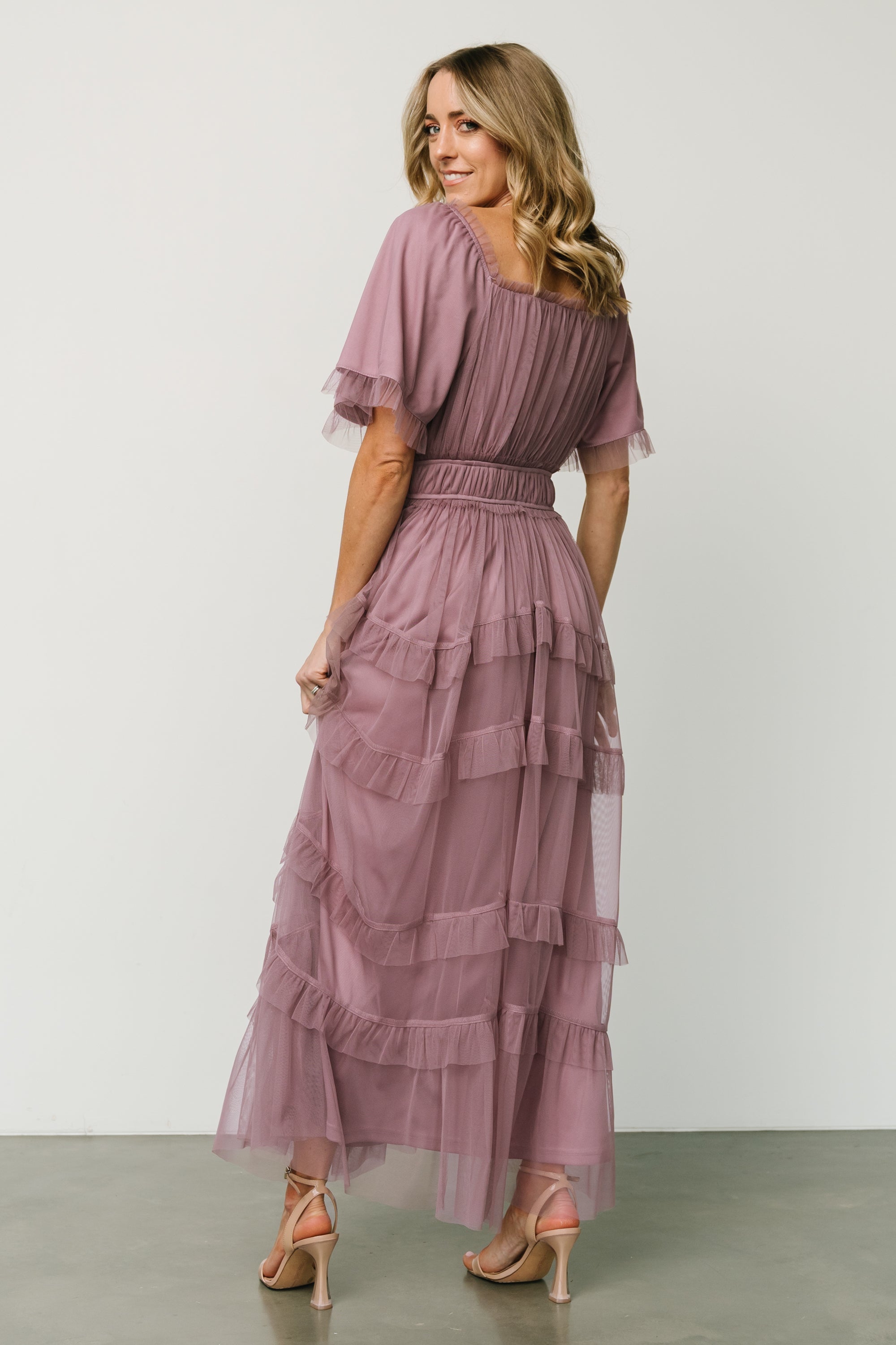 Magdalena Tulle Maxi Dress | Dusty Orchid Online Online For Sale