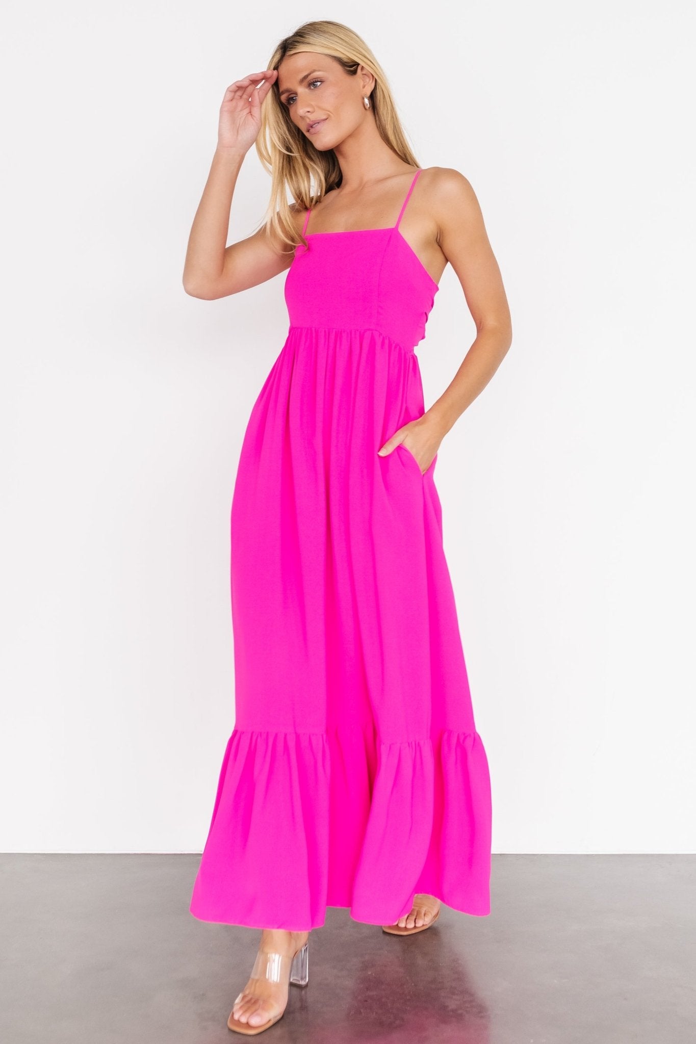 Regan Tank Maxi Dress | Fuchsia Best Seller