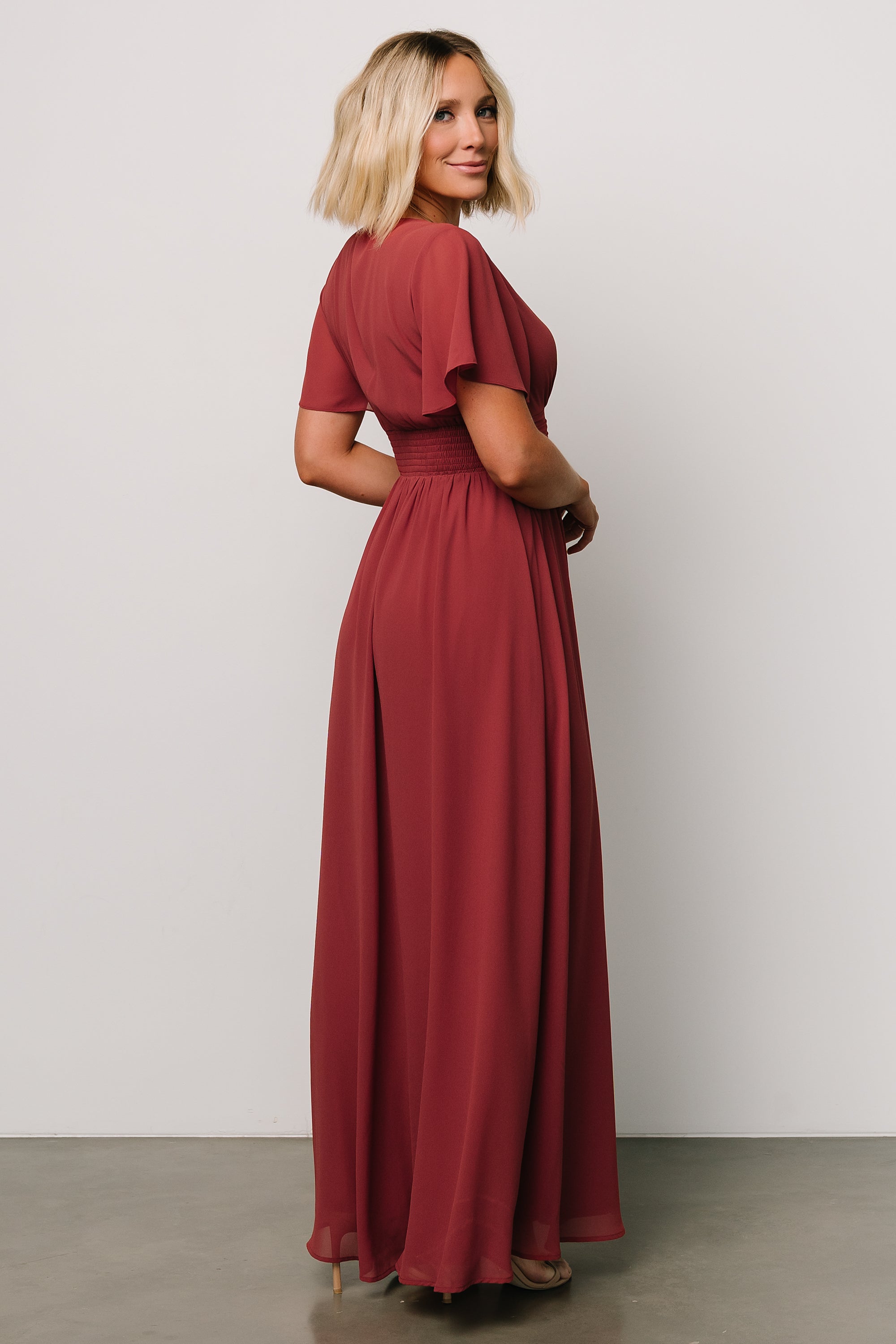 Ramona Maxi Dress | Terracotta Buy Cheap Clearance