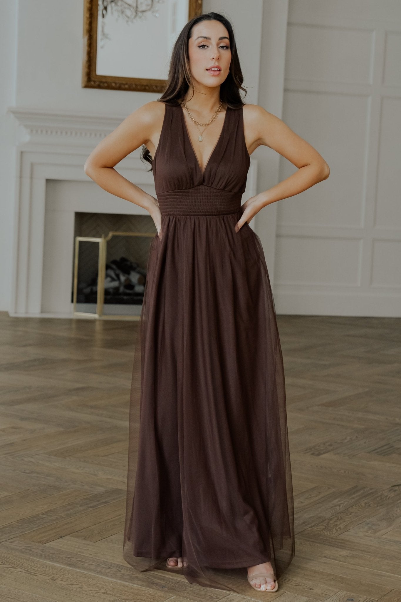 Kamila Tulle Maxi Dress | Espresso Outlet Locations Cheap Online