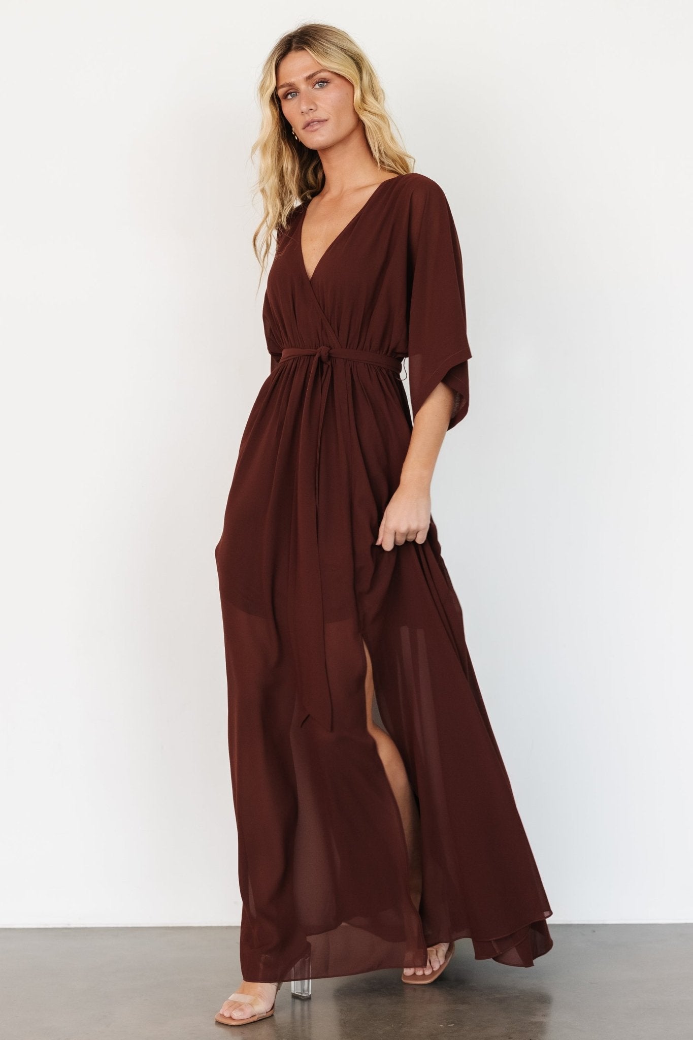 Kia Kimono Maxi Dress | Mahogany Free Shipping Perfect