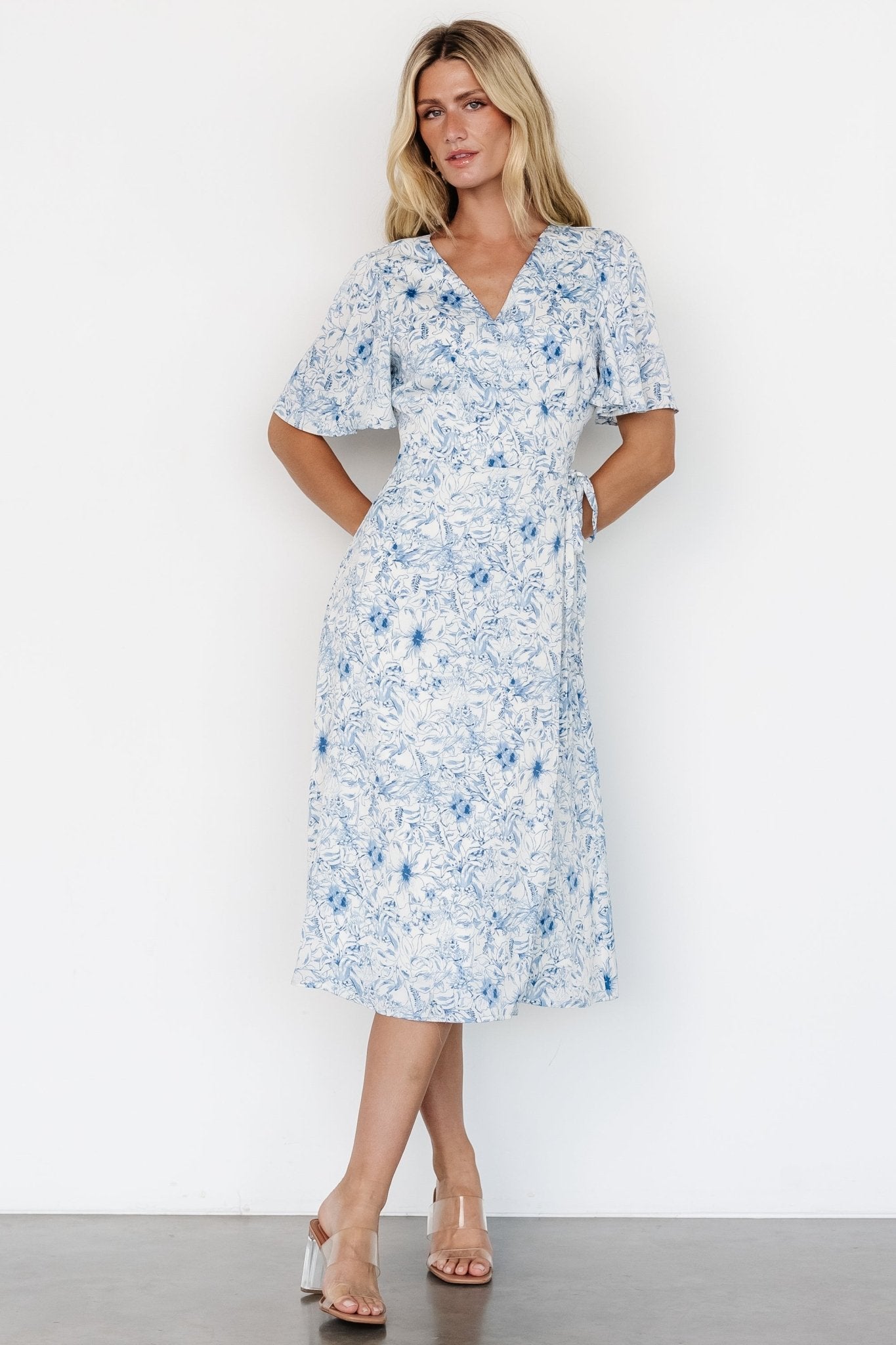 Amelie Wrap Midi Dress | Blue Print Get To Buy