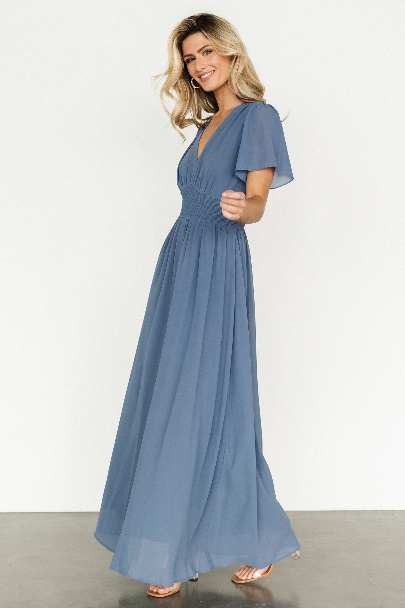 Birdie Maxi Dress | Whisper Blue Top Quality Cheap Pice