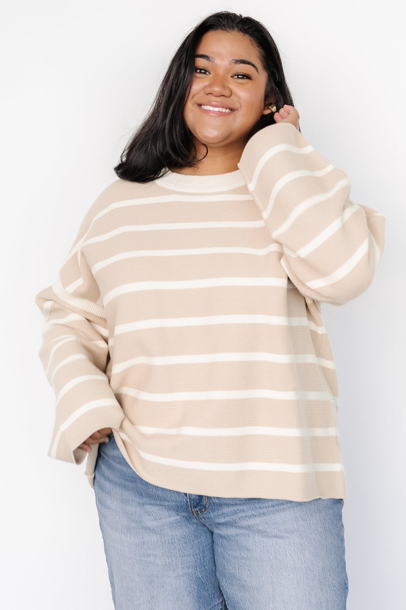 Conway Striped Sweater | Natural Buy Cheap Tumblr