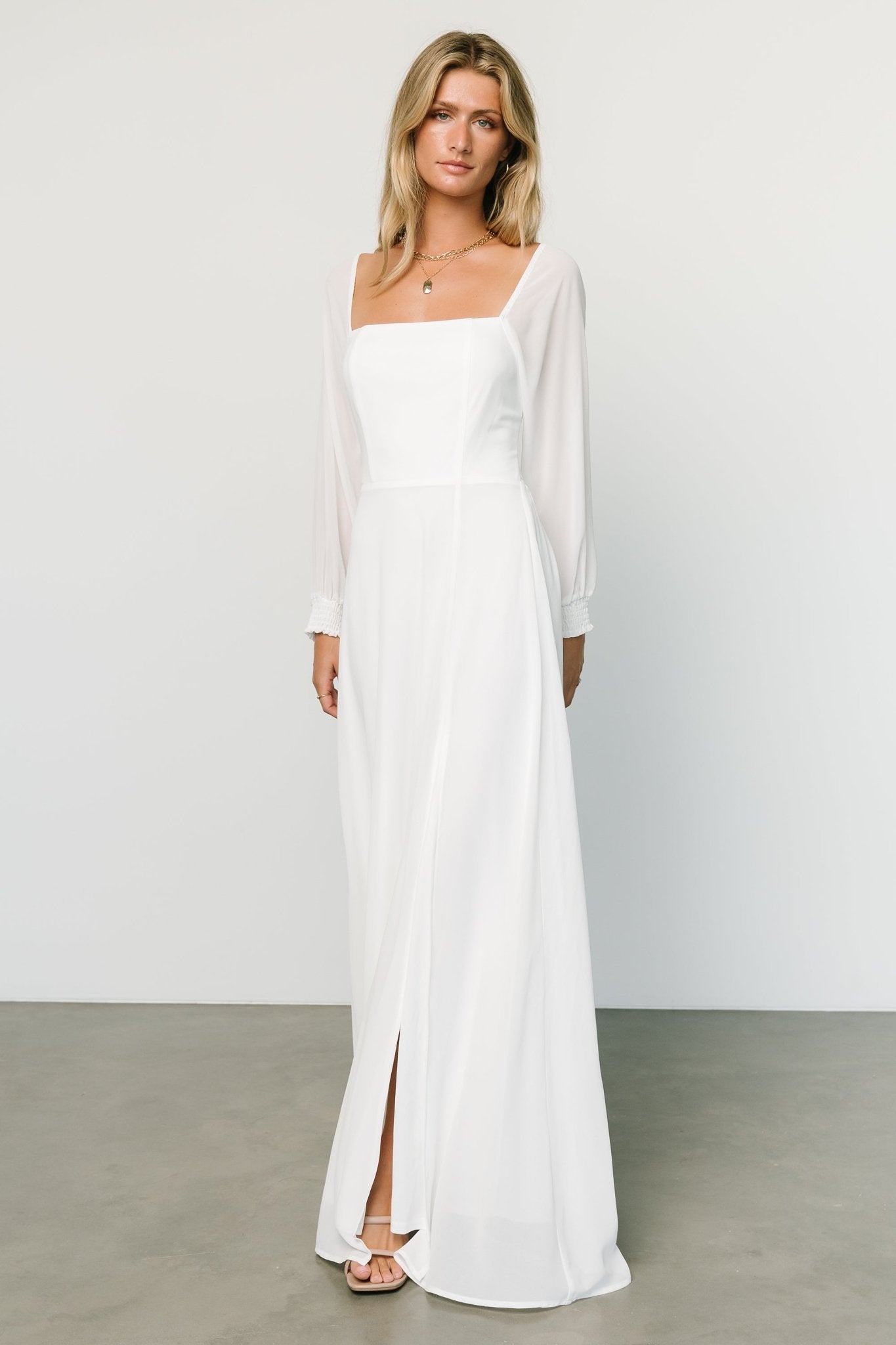 Giselle Maxi Dress | White Top Quality Cheap Pice