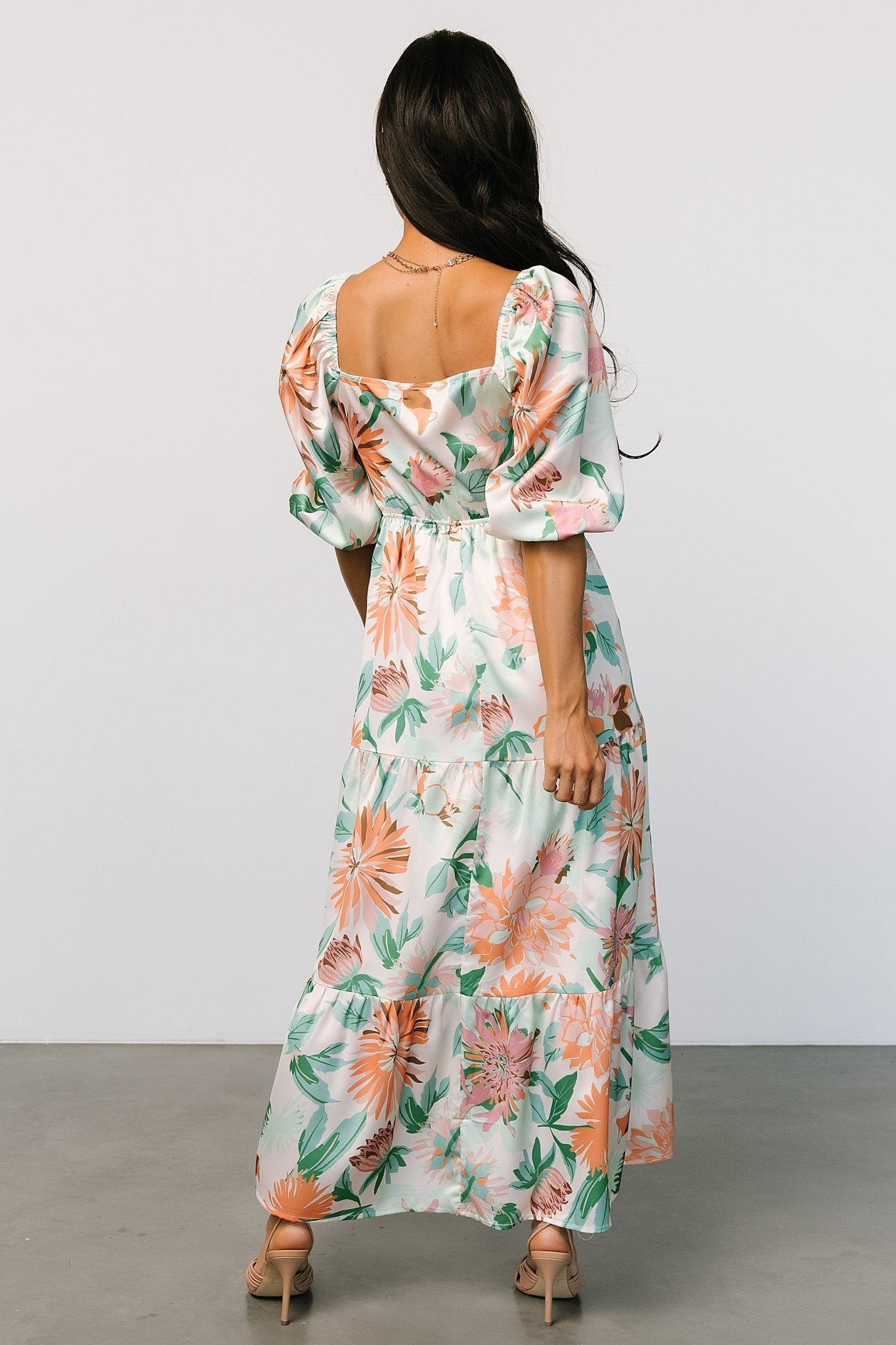 Lina Satin Dress | Multi Print Sale Footlocker Finishline