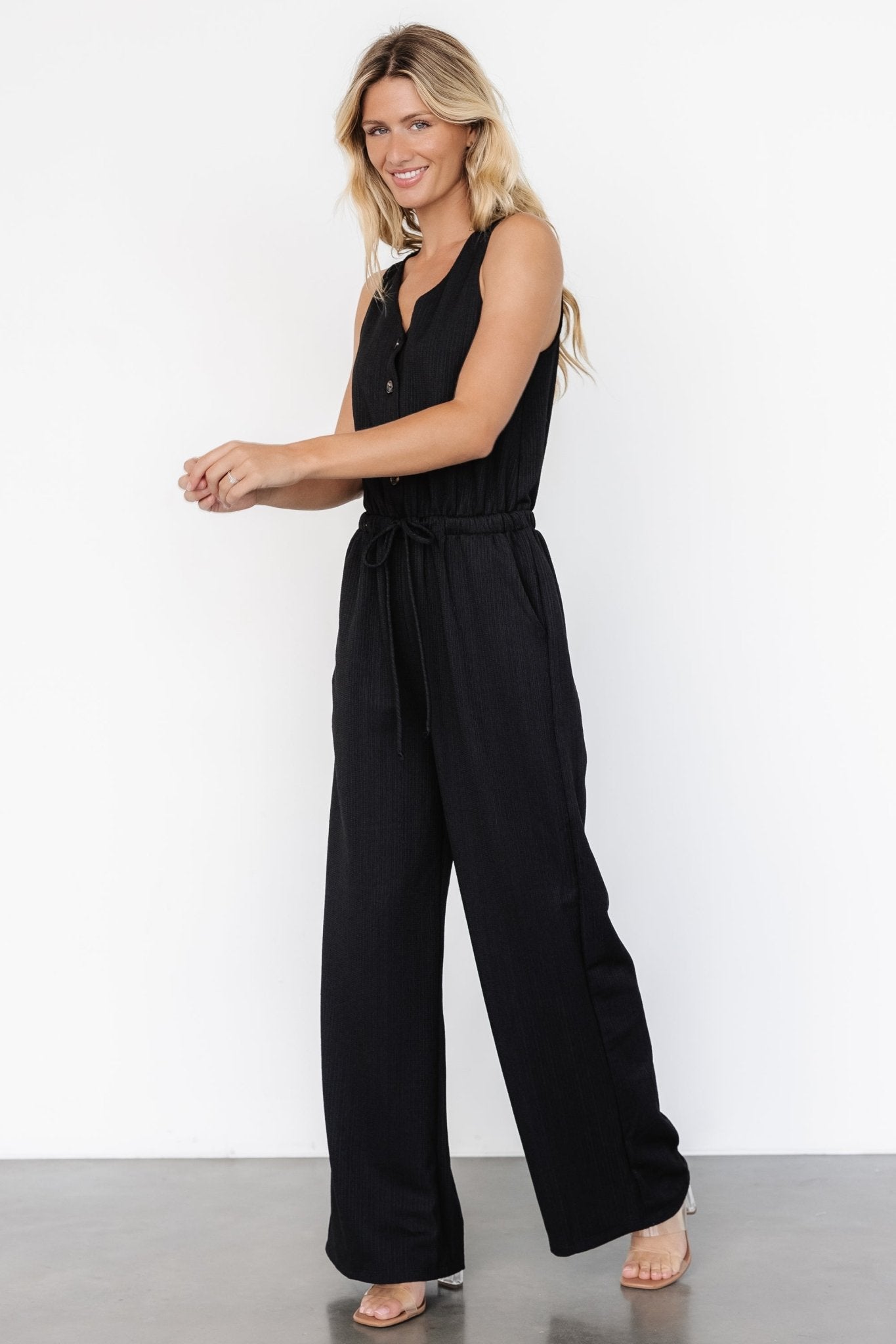 Ziva Tank Jumpsuit | Black Geniue Stockist Cheap Online