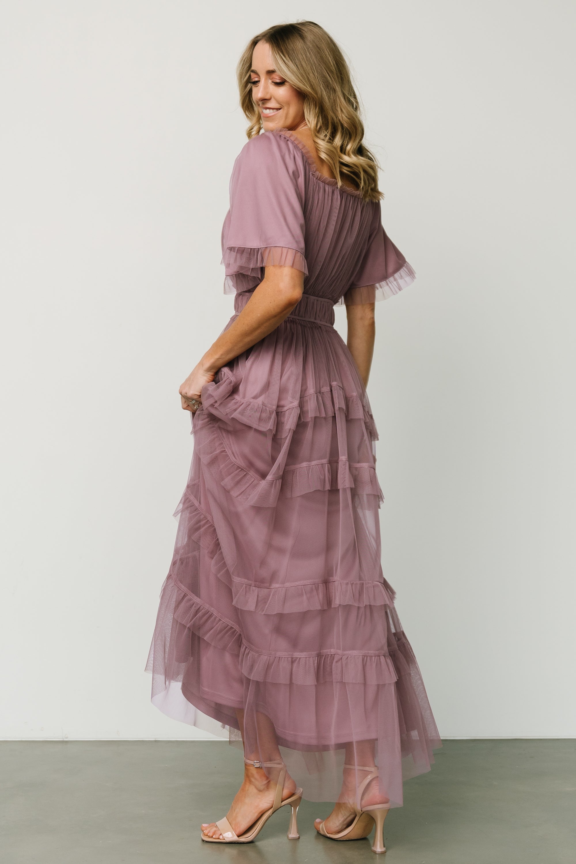 Magdalena Tulle Maxi Dress | Dusty Orchid Online Online For Sale