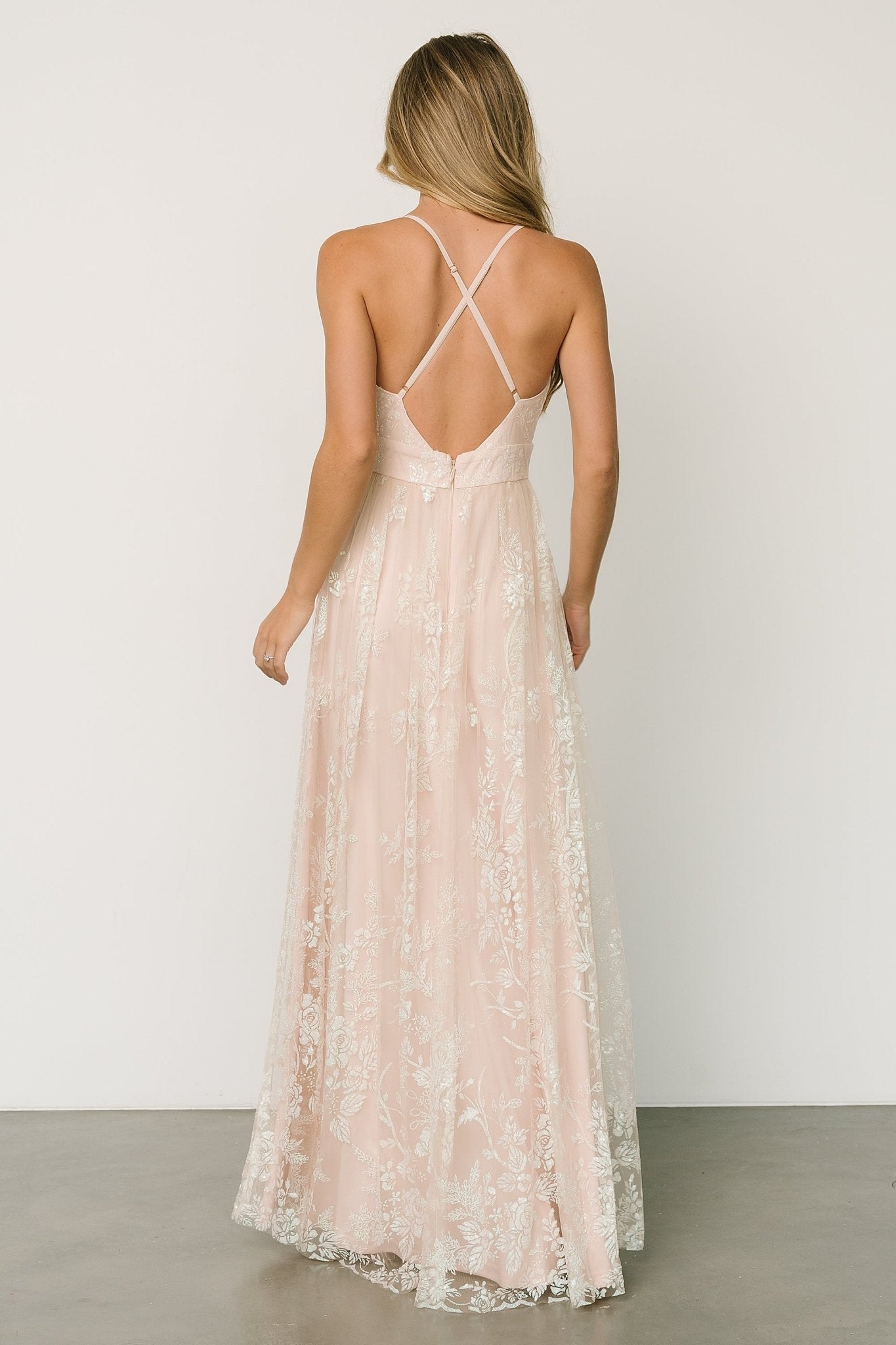 Lucienne Shimmer Maxi Gown | Ivory Cheap For Nice