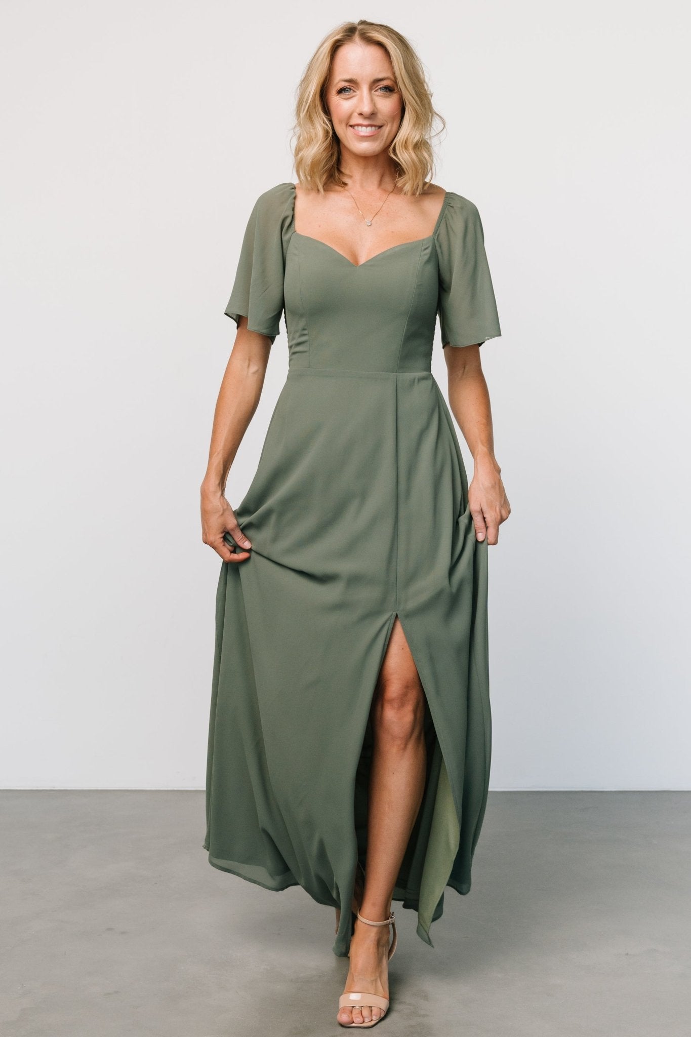 Sierra Sweetheart Maxi Dress | Dark Sage Free Shipping Release Dates