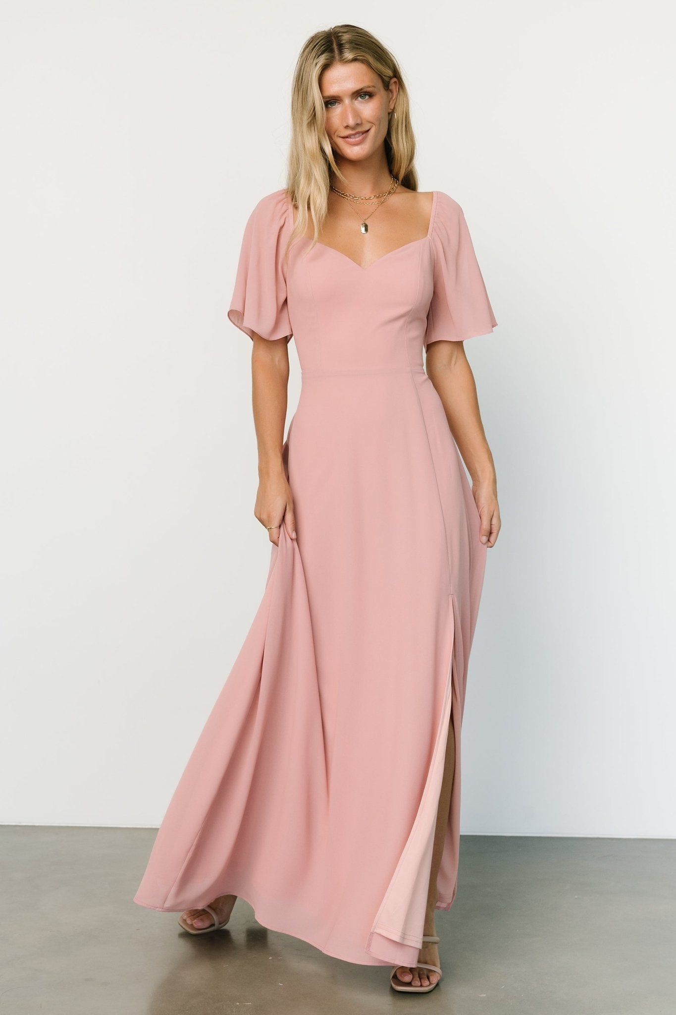 Sierra Sweetheart Maxi Dress | Blush Free Shipping Footlocker Finishline