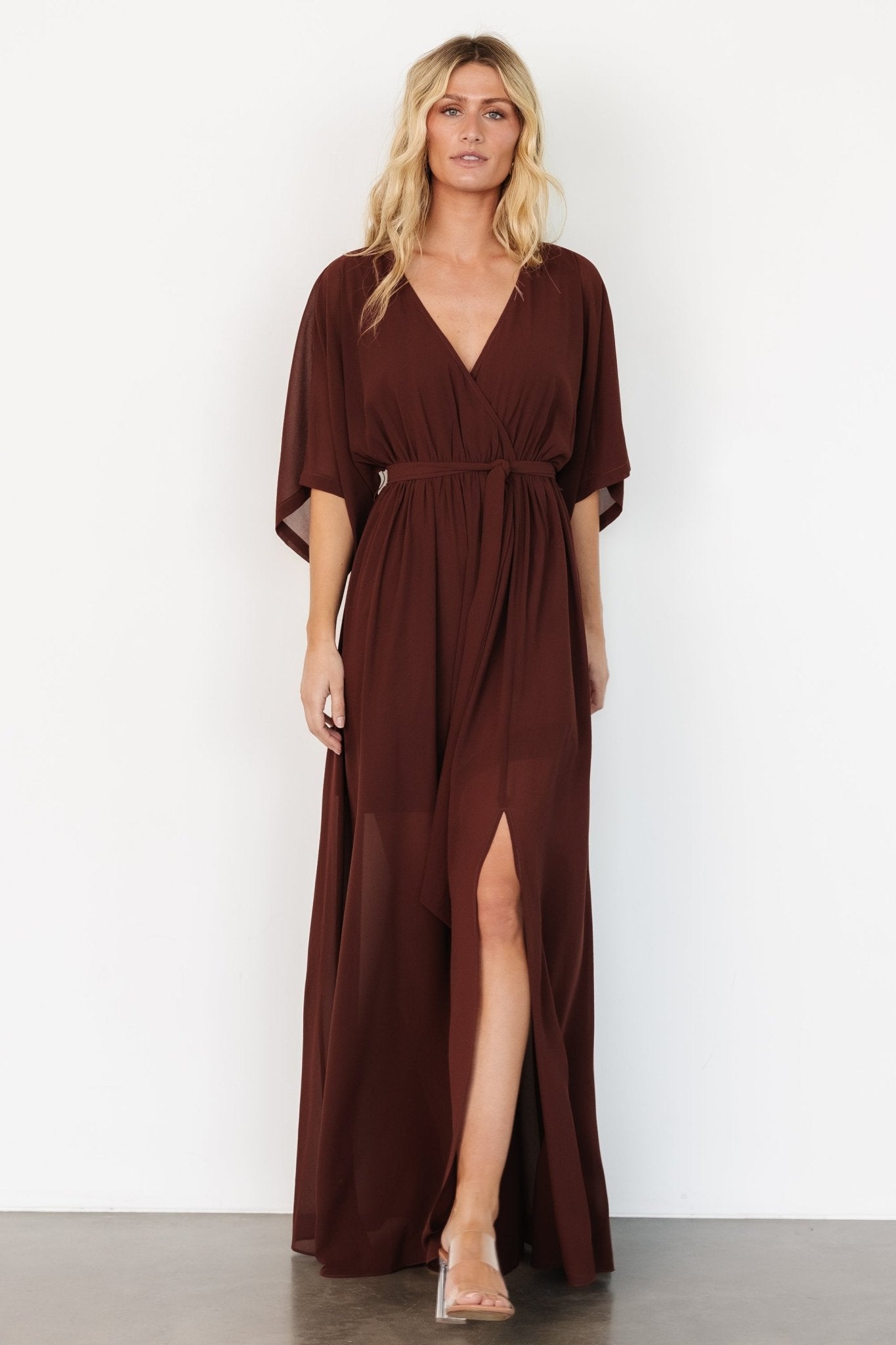 Kia Kimono Maxi Dress | Mahogany Free Shipping Perfect