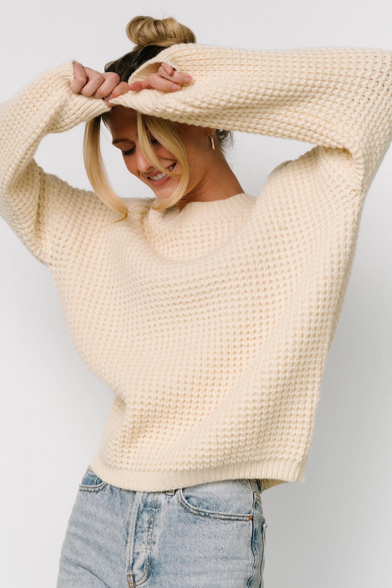 Sutherland Chunky Knit Sweater | Cream Sale Online Cheap