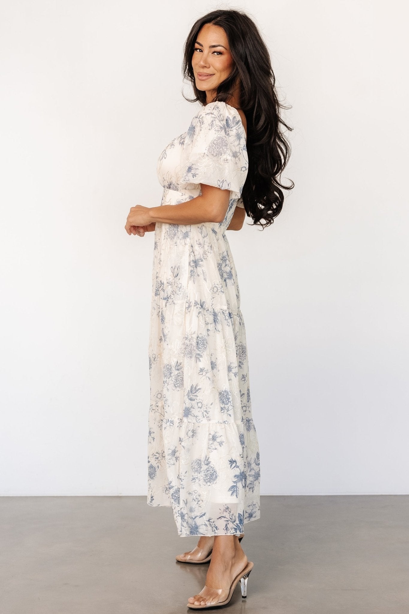 Annabeth Midi Dress | Cream + Slate Floral Cheap Sale Many Kinds Of