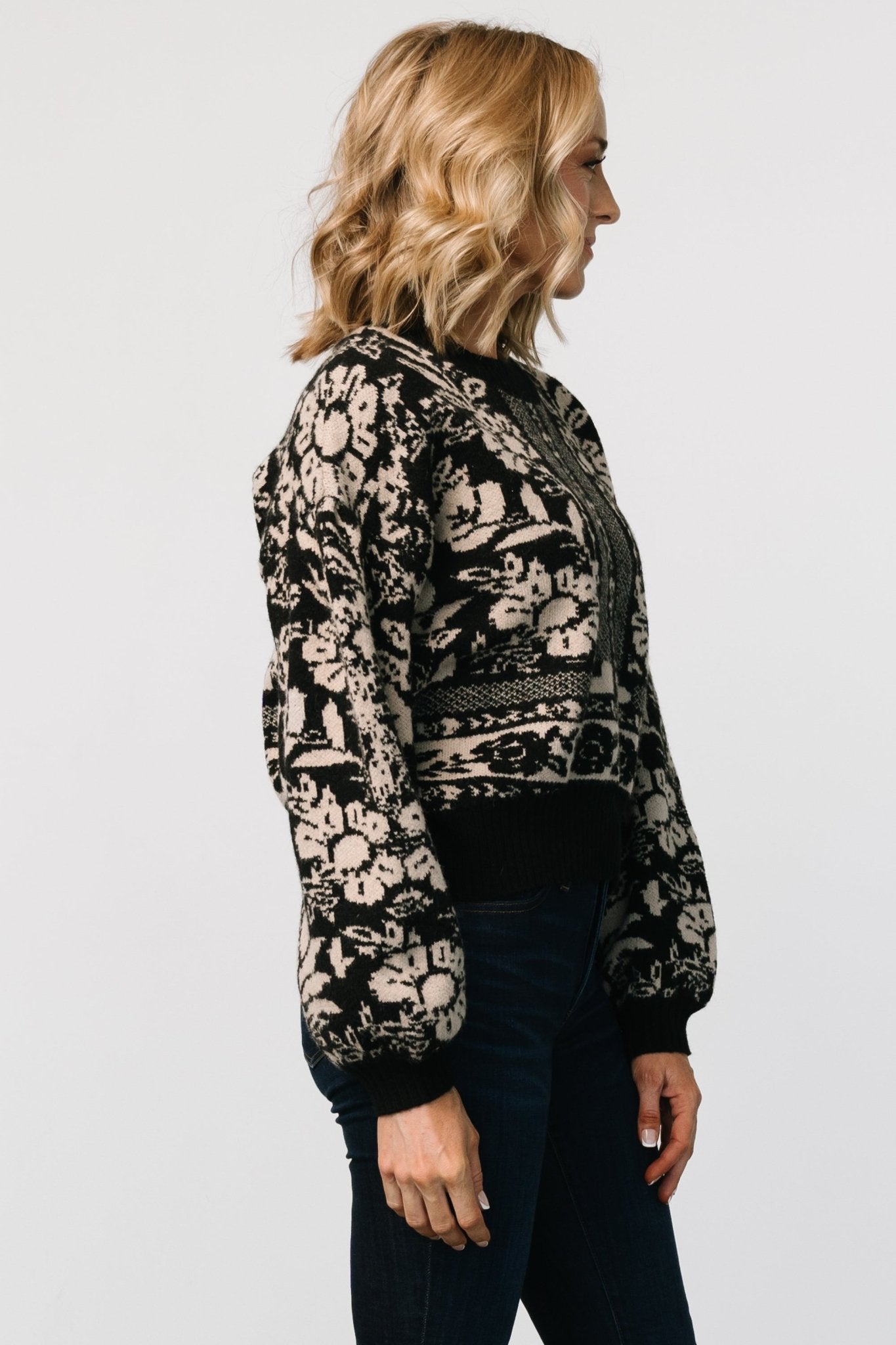 Salzburg Sweater | Black + Natural Free Shipping Clearance Store