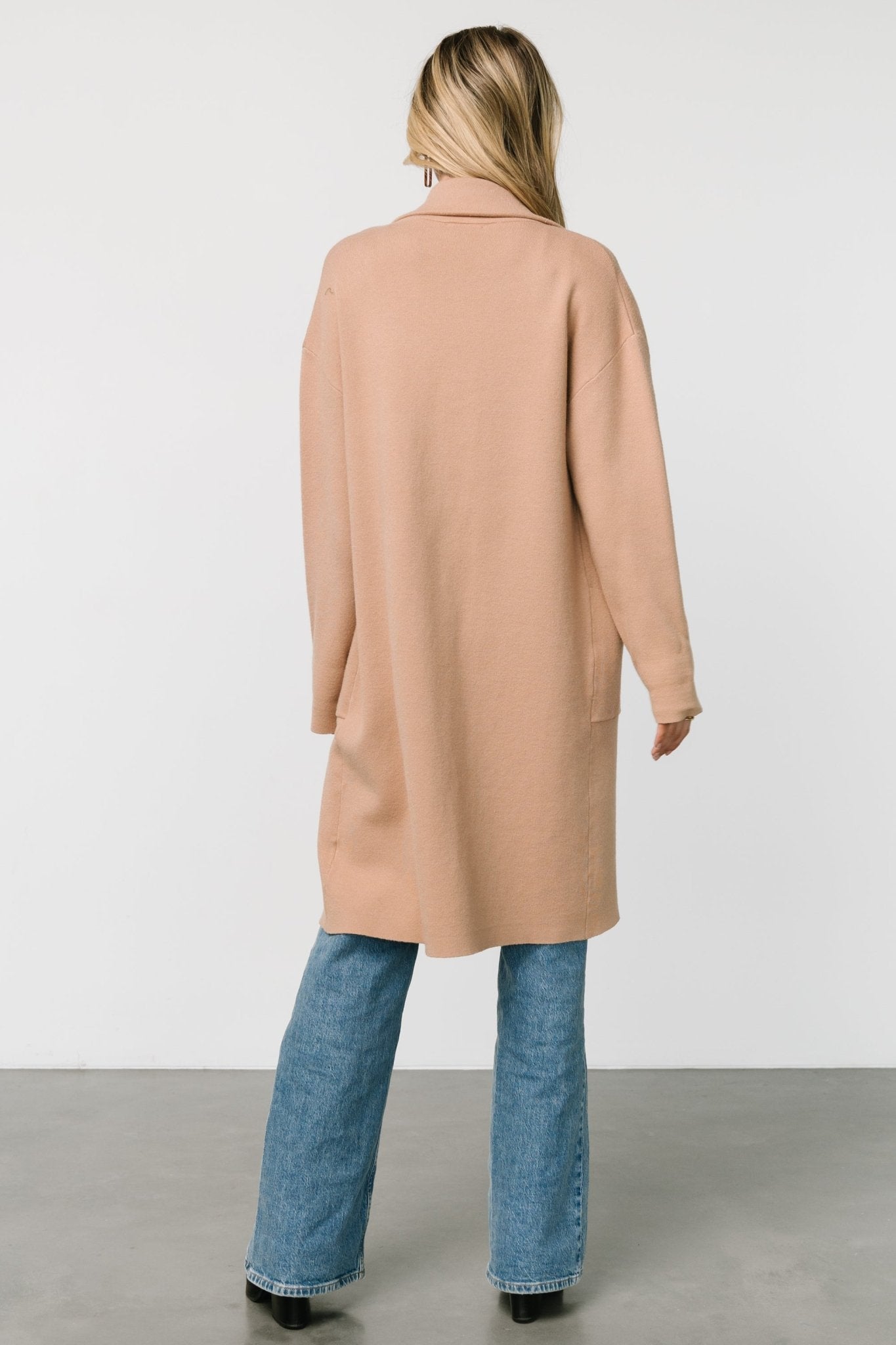 Roland Long Jacket | Light Camel Sale Visa Payment