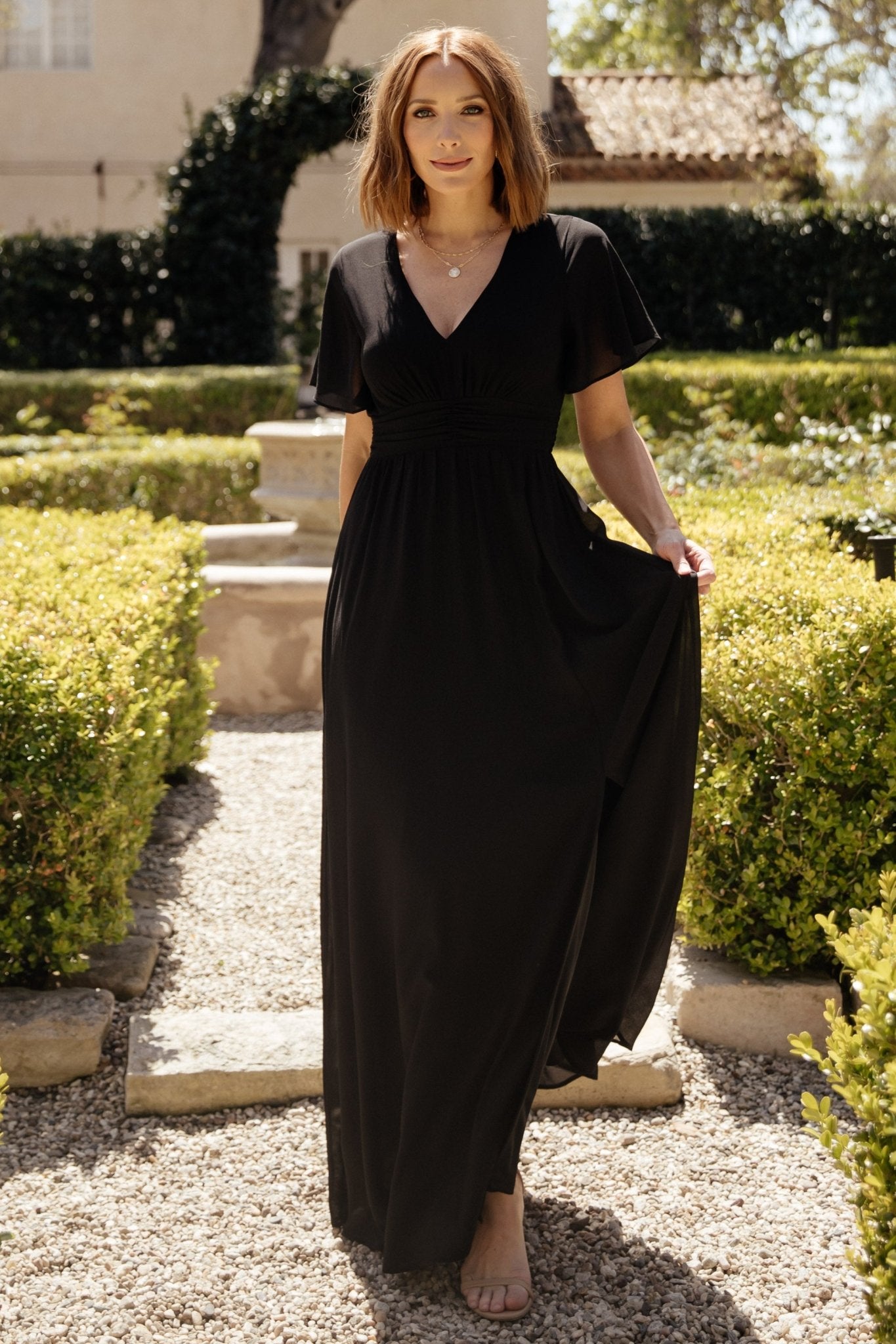 Ramona Maxi Dress | Black Free Shipping Wholesale Pice