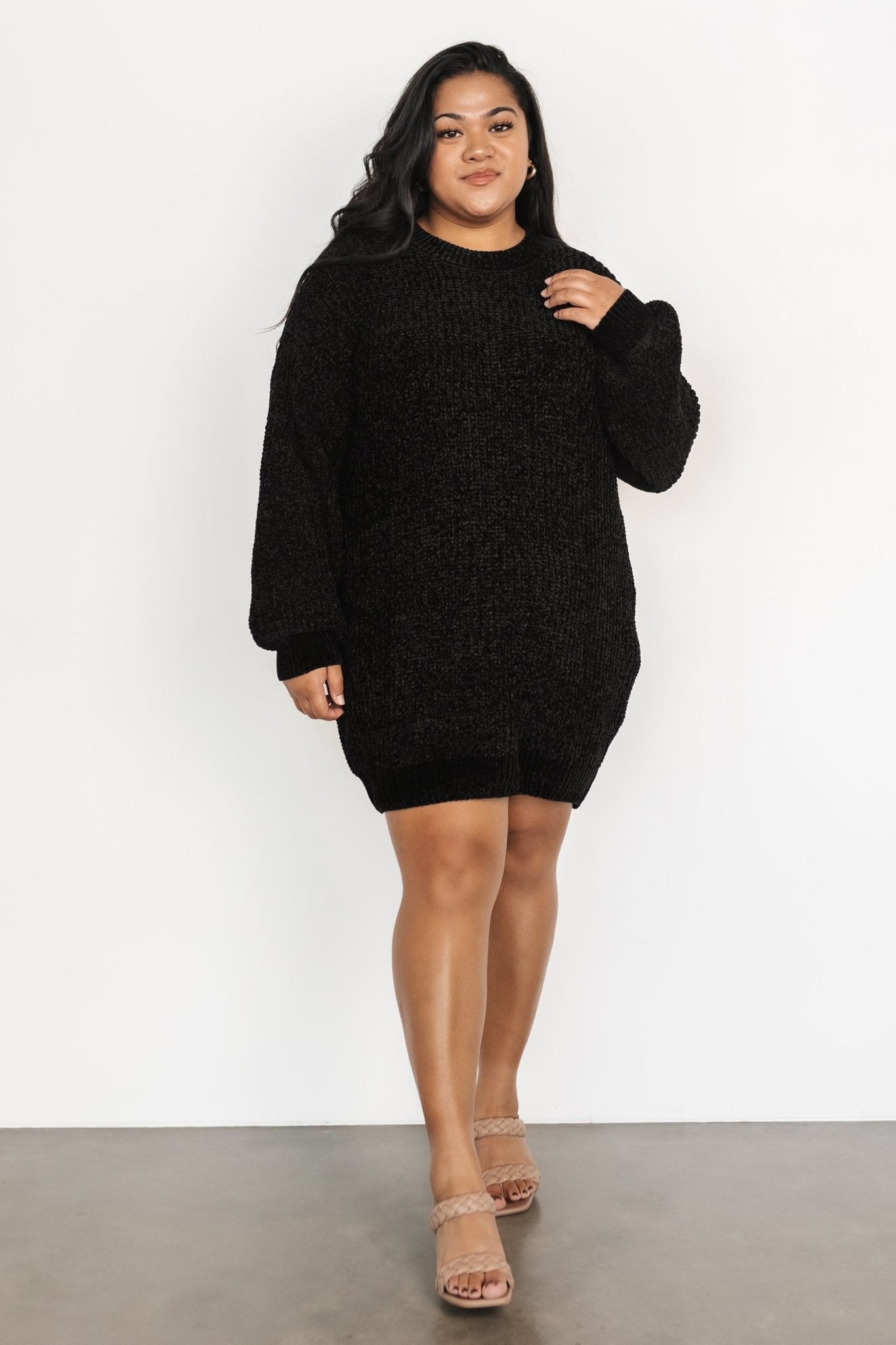 Christa Sweater Dress | Black Low Cost For Sale