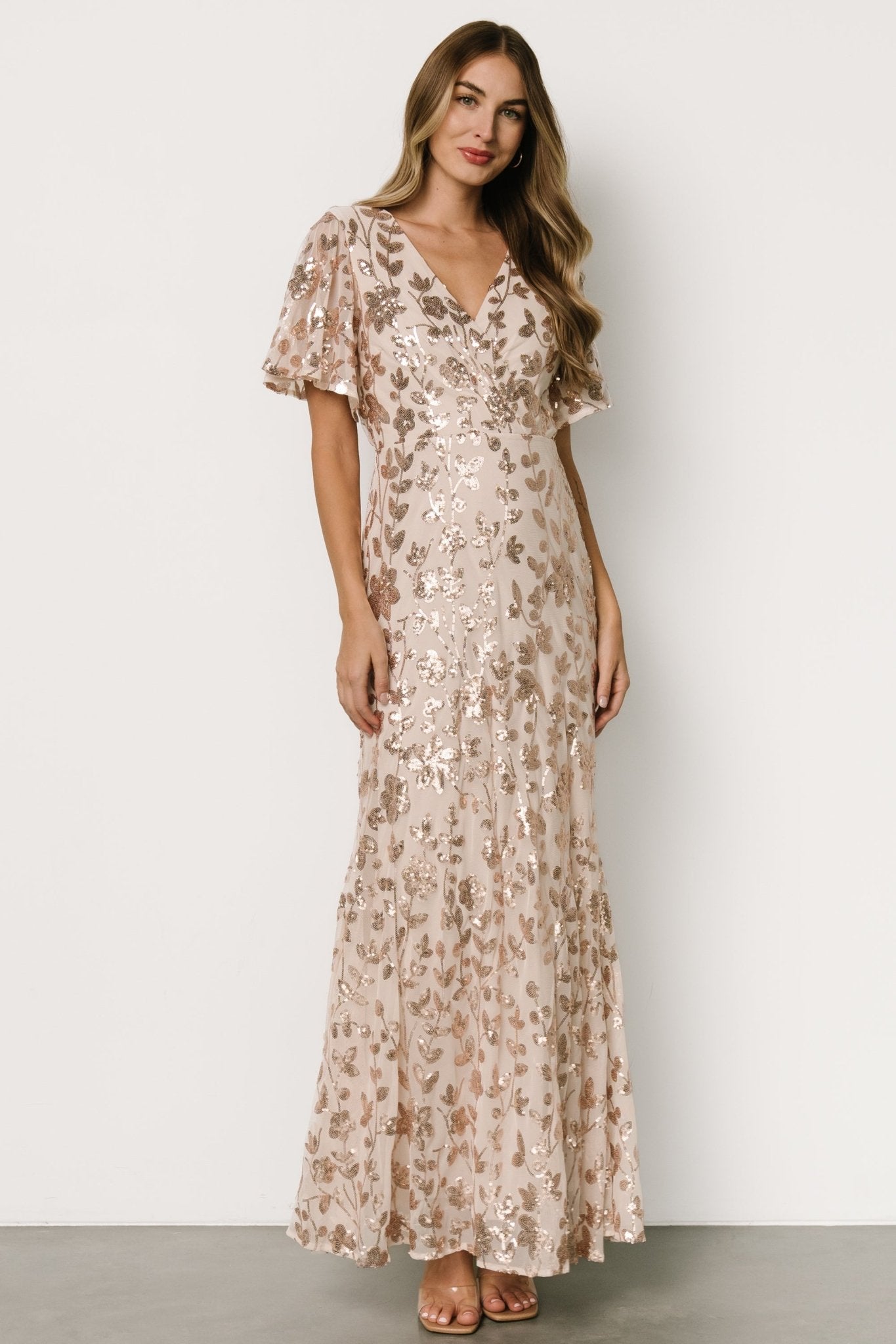 Esme Sequin Dress | Rose Gold Cost Cheap Pice