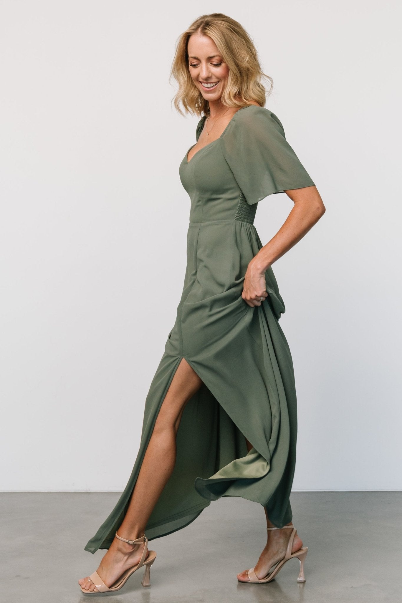 Sierra Sweetheart Maxi Dress | Dark Sage Free Shipping Release Dates