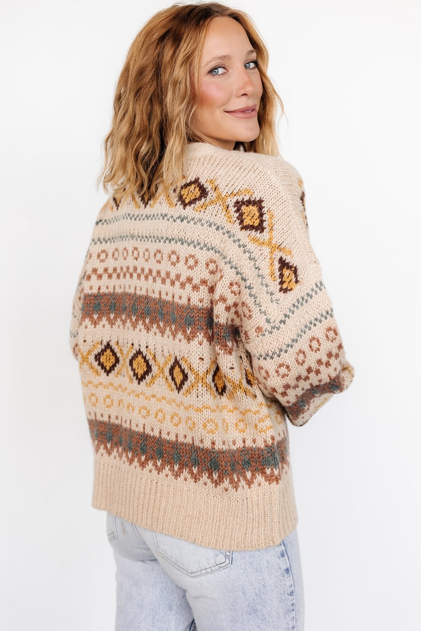 Cody Knit Cardigan | Taupe Multi Cheap Original