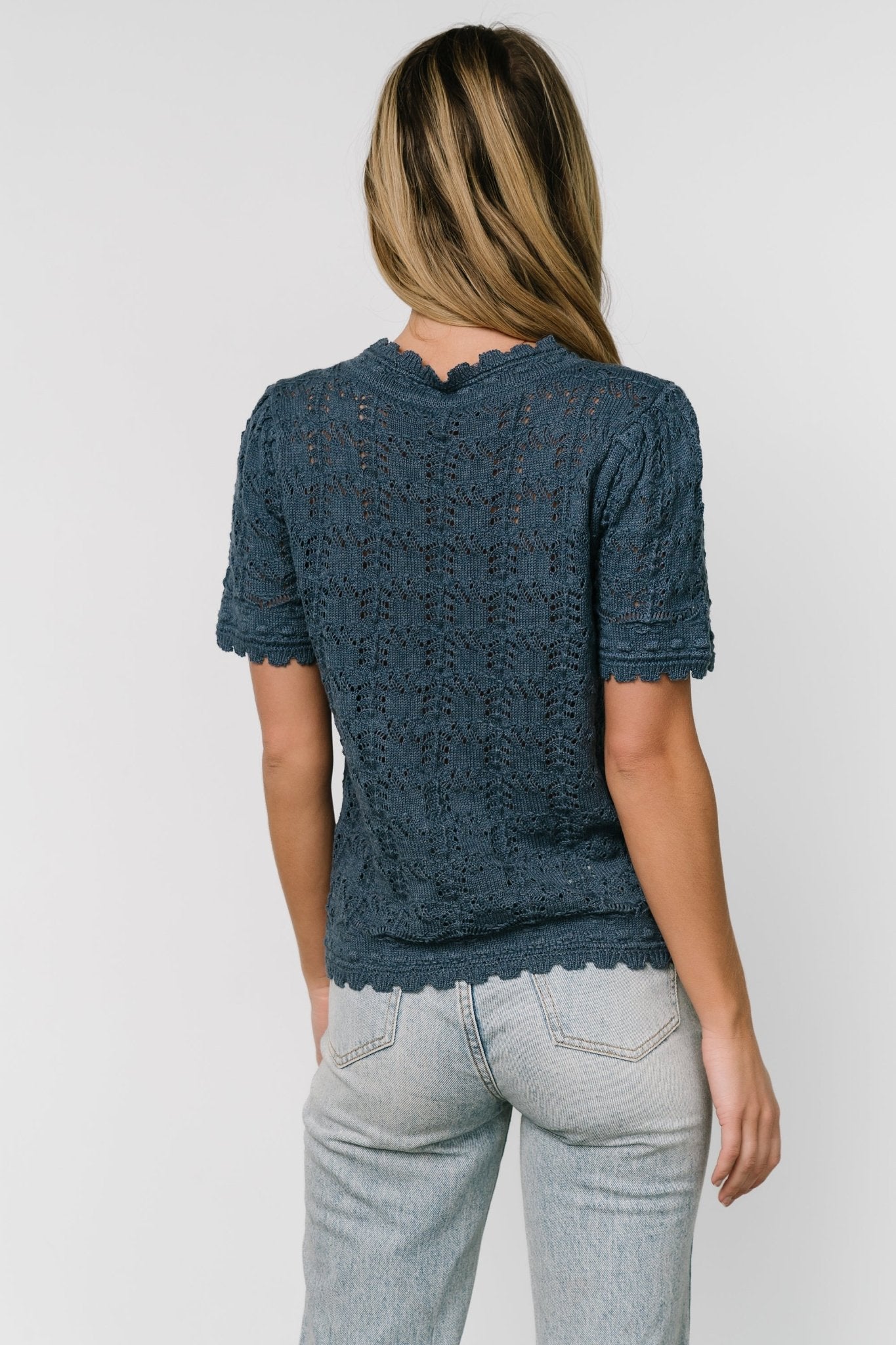 Serenity Knit Sweater Top | Slate Buy Cheap Great Deals