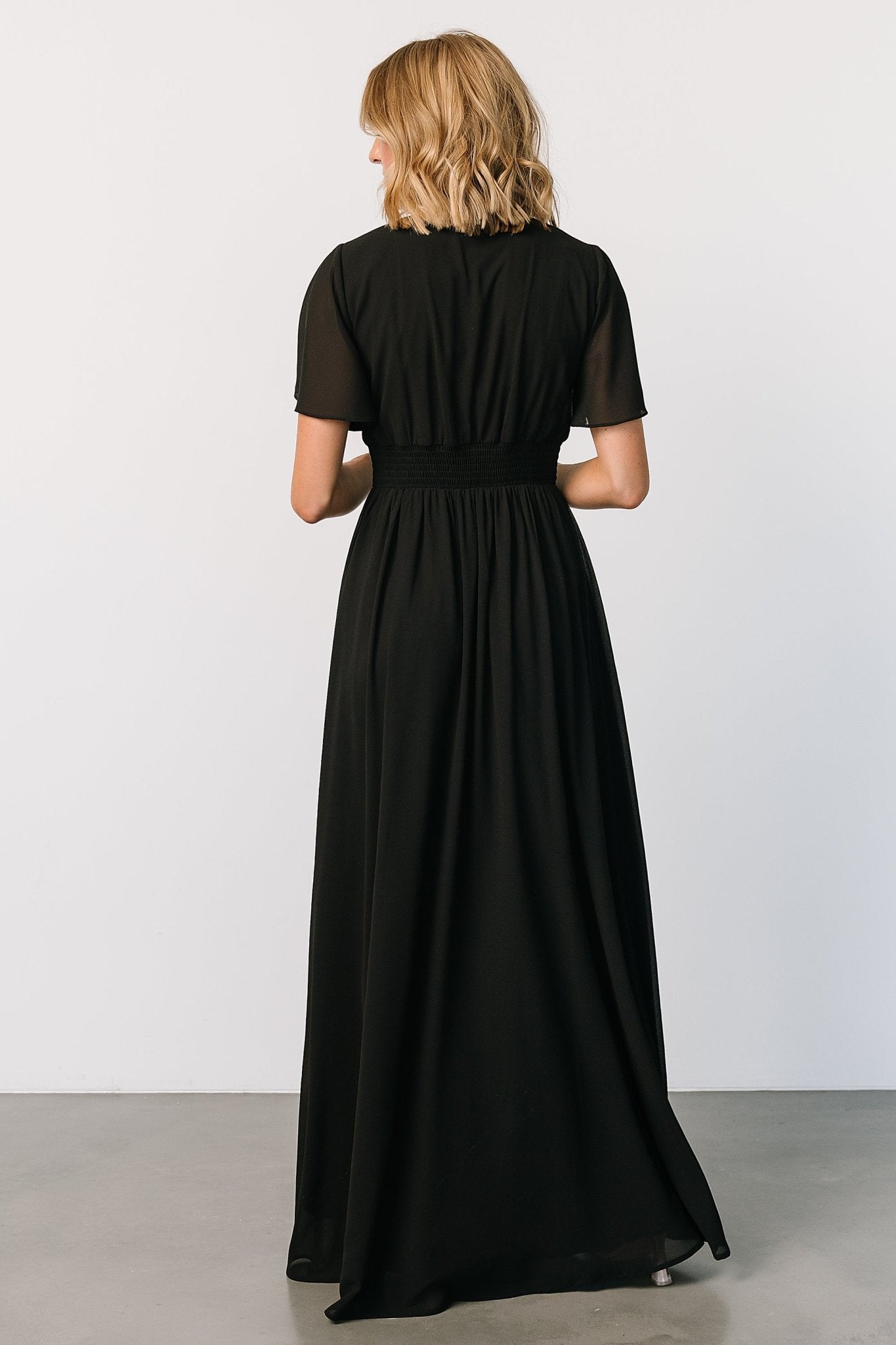 Ramona Maxi Dress | Black Free Shipping Wholesale Pice