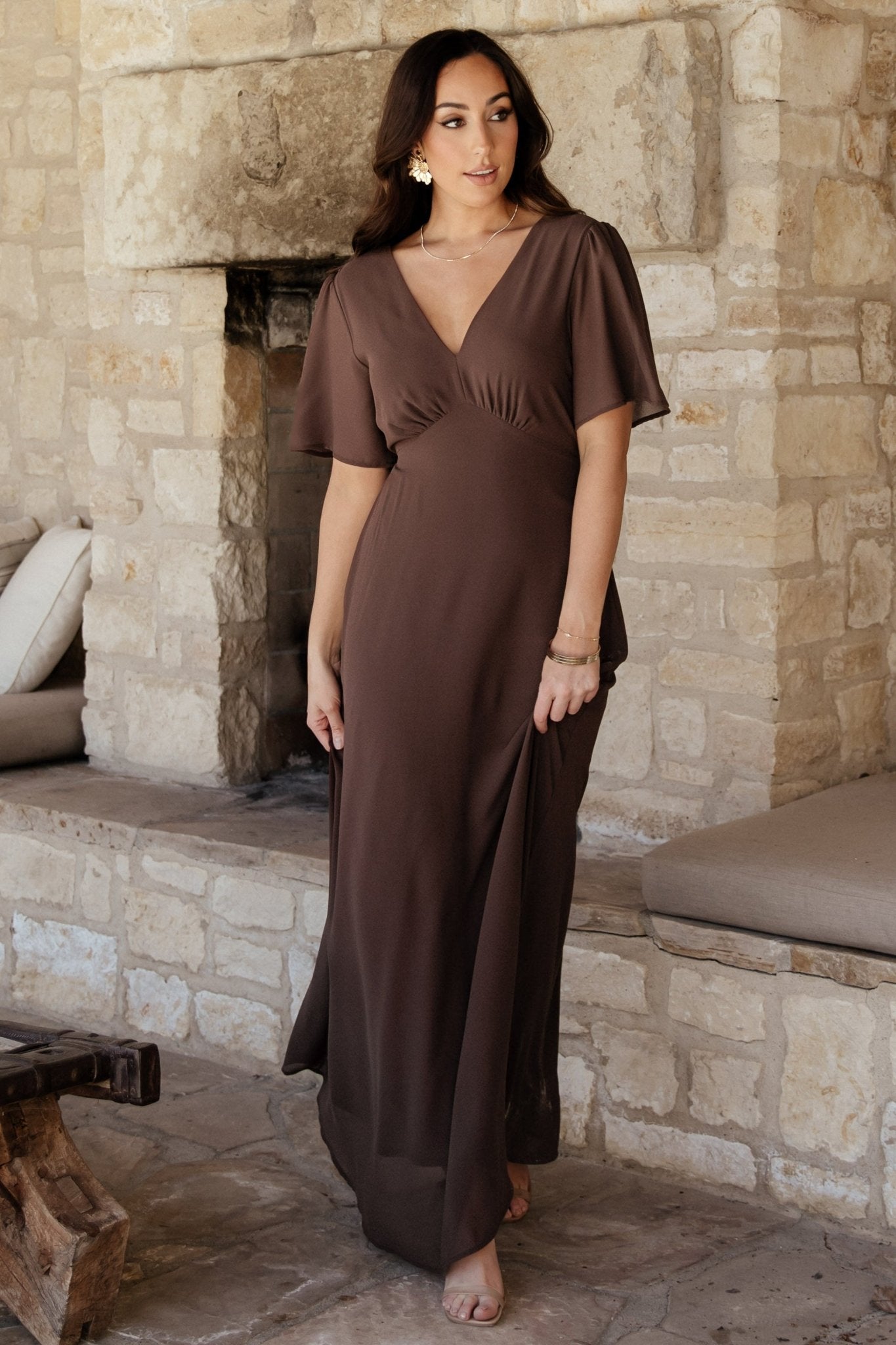 Esti Maxi Dress | Espresso Cheap Sale Free Shipping