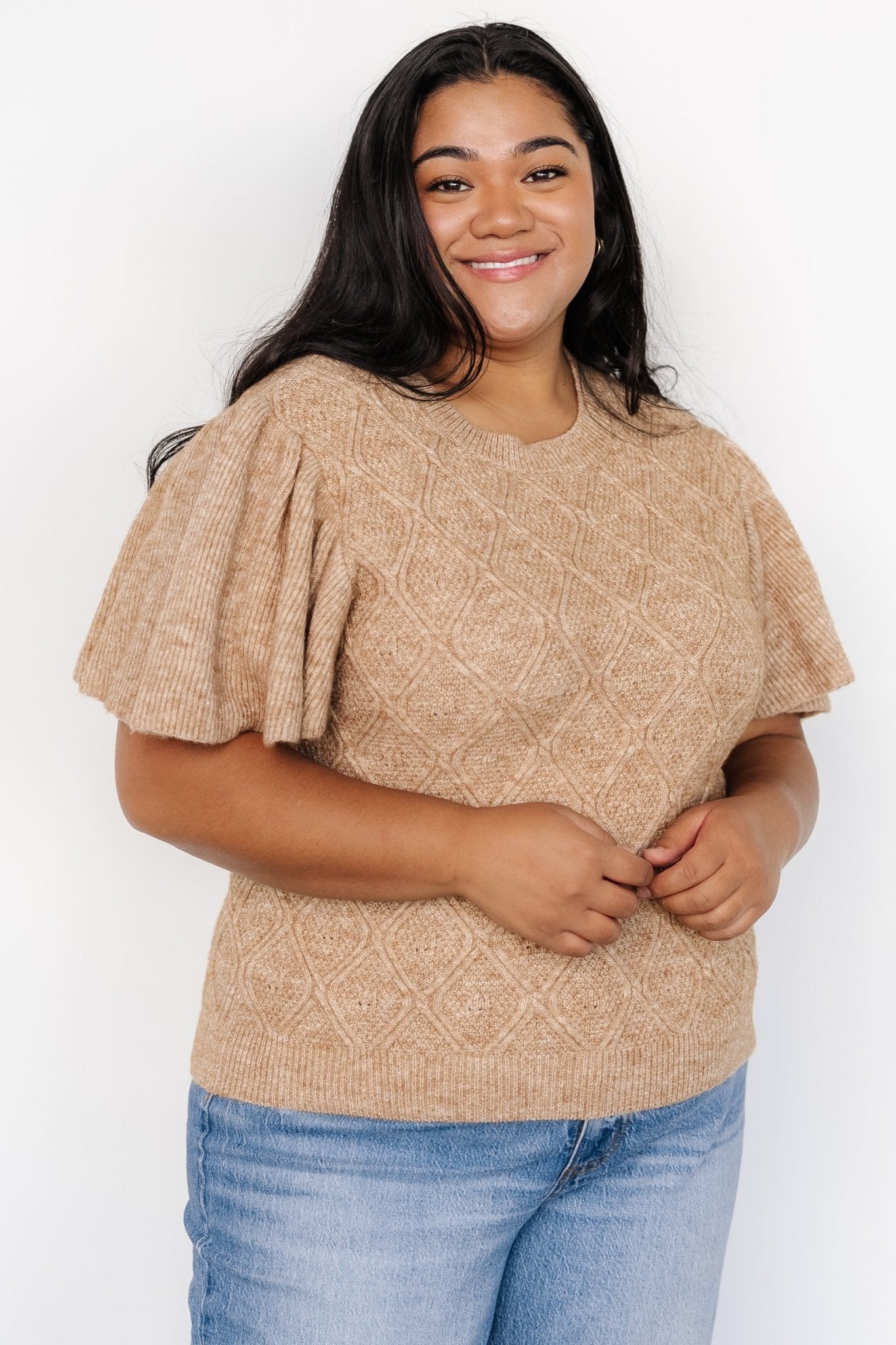 Asa Knit Sweater Top | Caramel Outlet Marketable