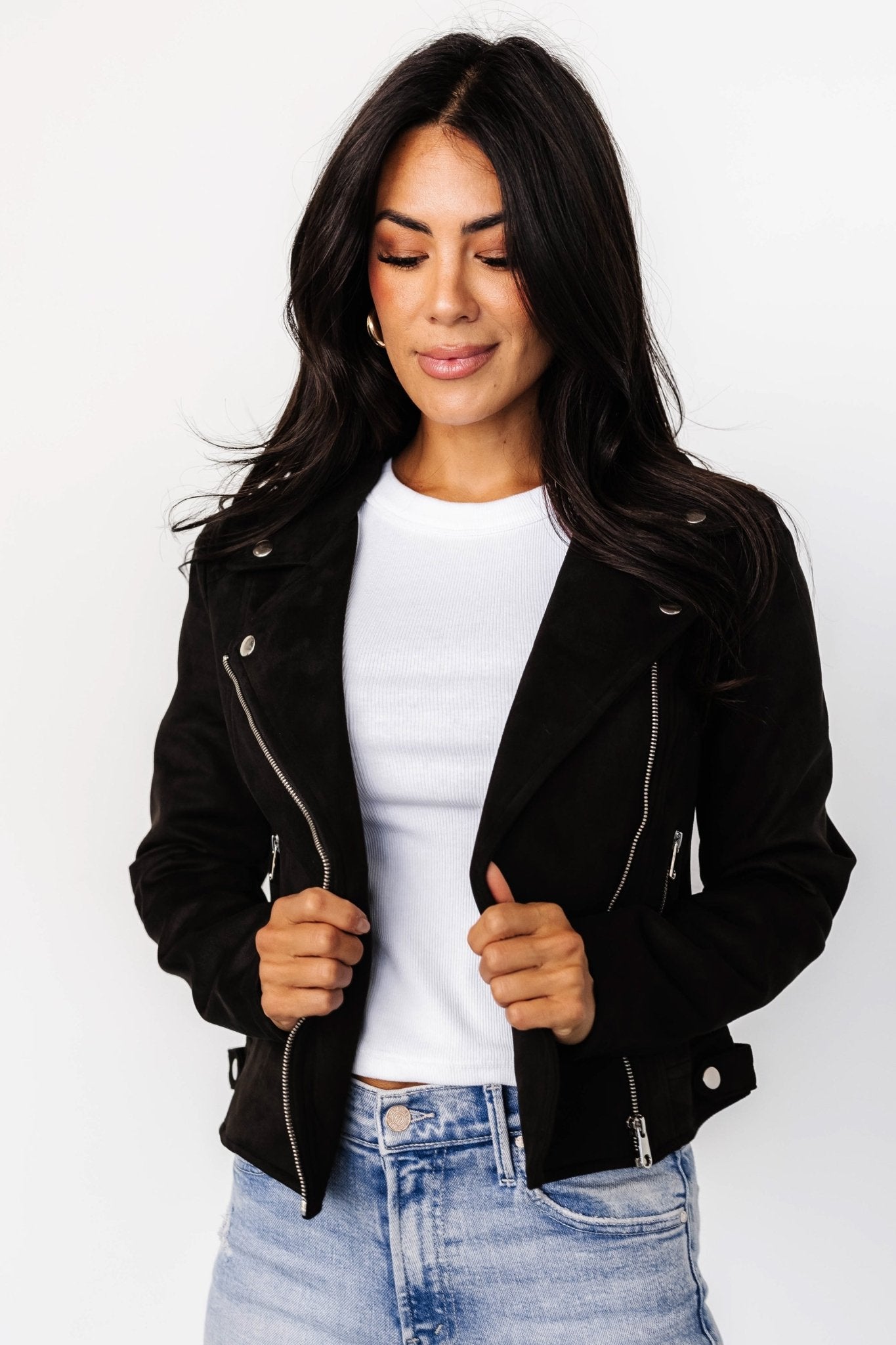 Marisa Faux Suede Jacket | Black Cheap Sale Professional