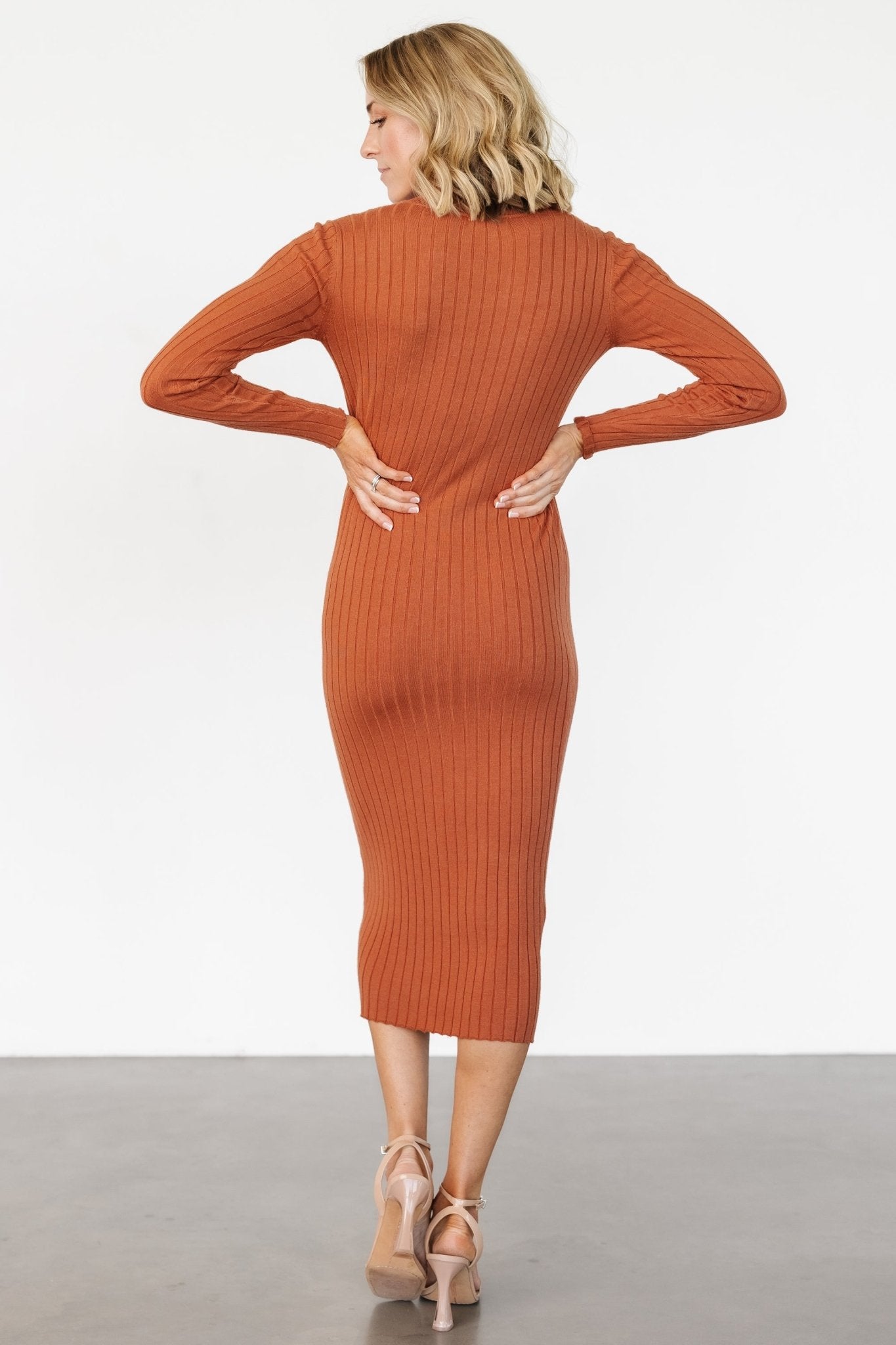 Jill Ribbed Midi Dress | Spice Explore