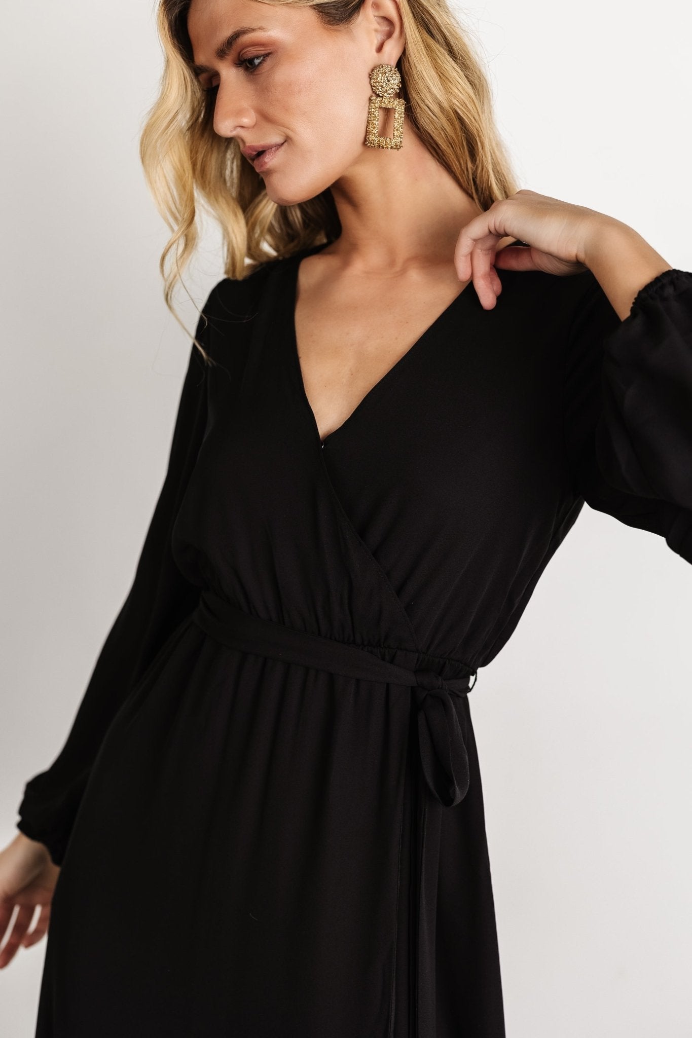 Breanne Faux Wrap Maxi Dress | Black Manchester Sale Online