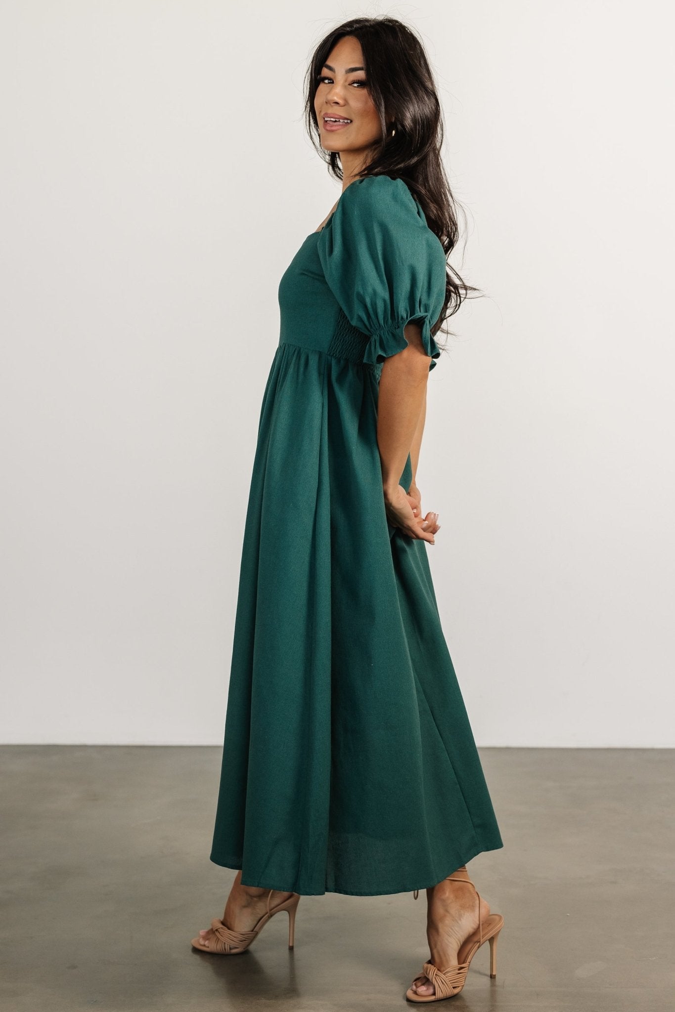 Britton Midi Dress | Evergreen Cheap Hot Sale