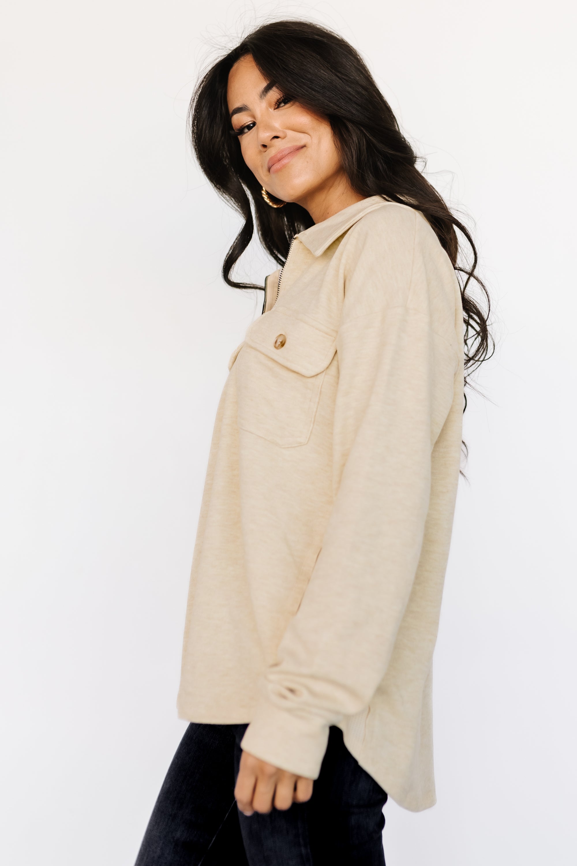 Patrick Half Zip Pullover | Honey Cheap View