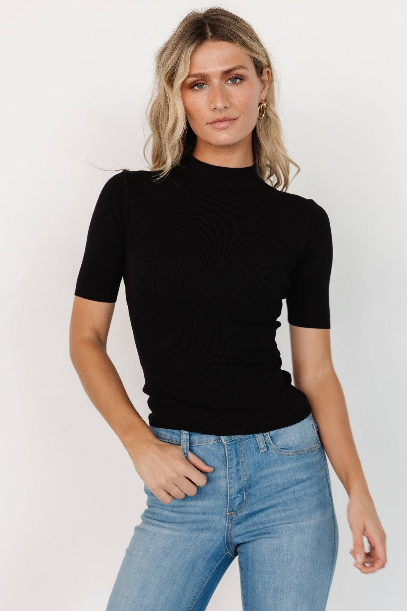 Libby Knit Top | Black Outlet Genuine