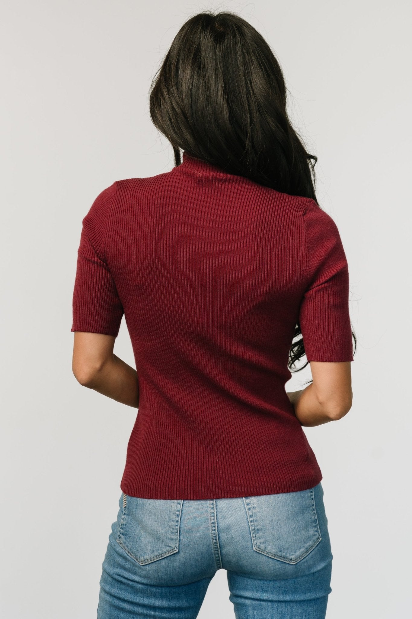 Liel Ribbed Top | Wine Looking For Cheap Pice