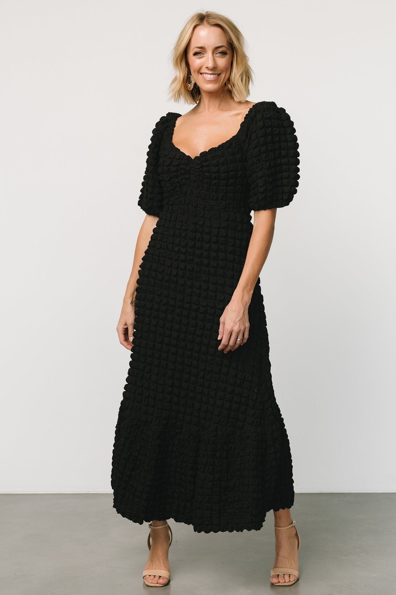 Therese Textured Dress | Black Outlet Exclusive