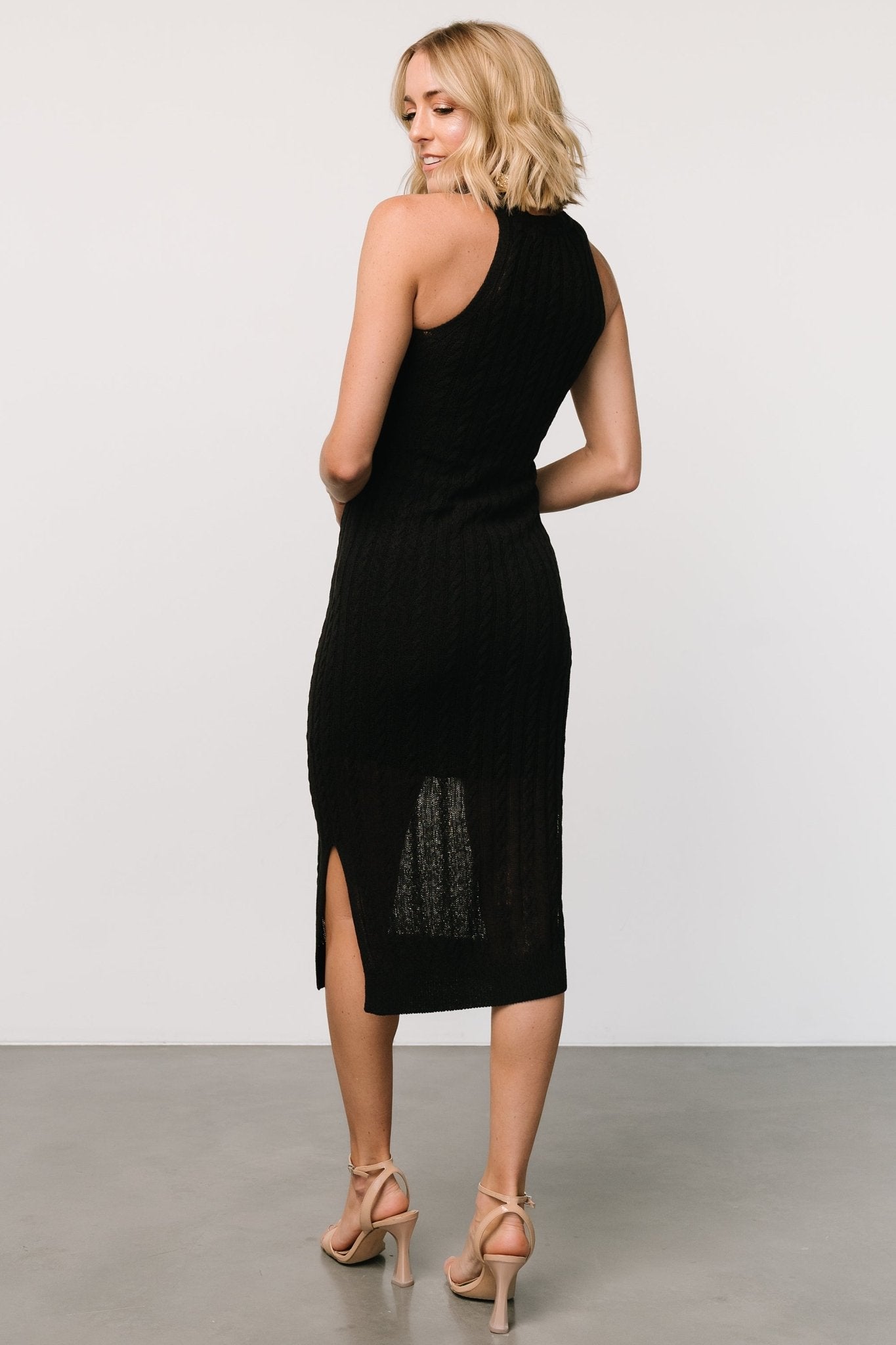 Nalani Knit Tank Dress | Black Best Sale For Sale