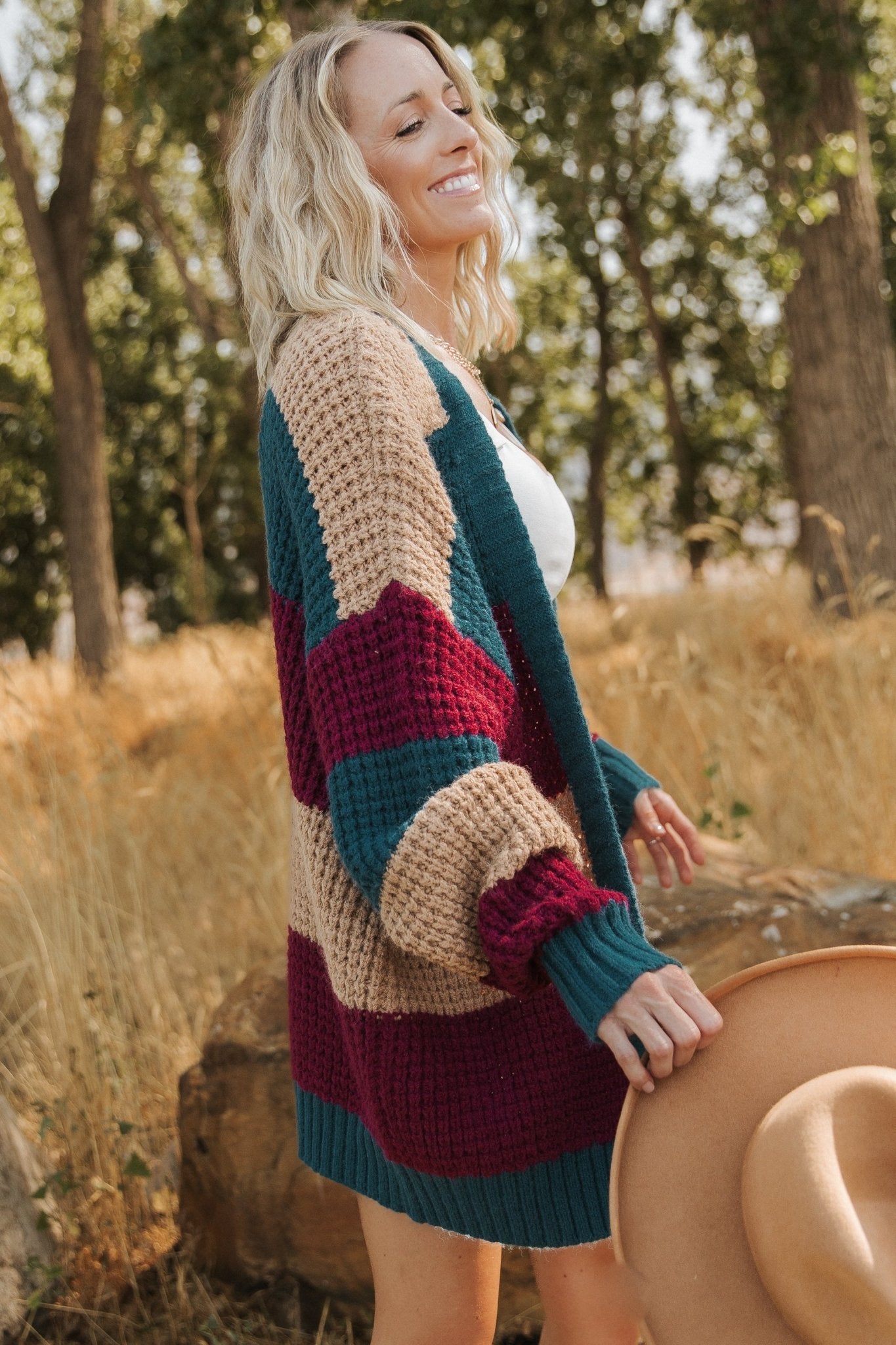 Jonah Chunky Knit Cardigan | Deep Topaz Multi Nicekicks Cheap Pice