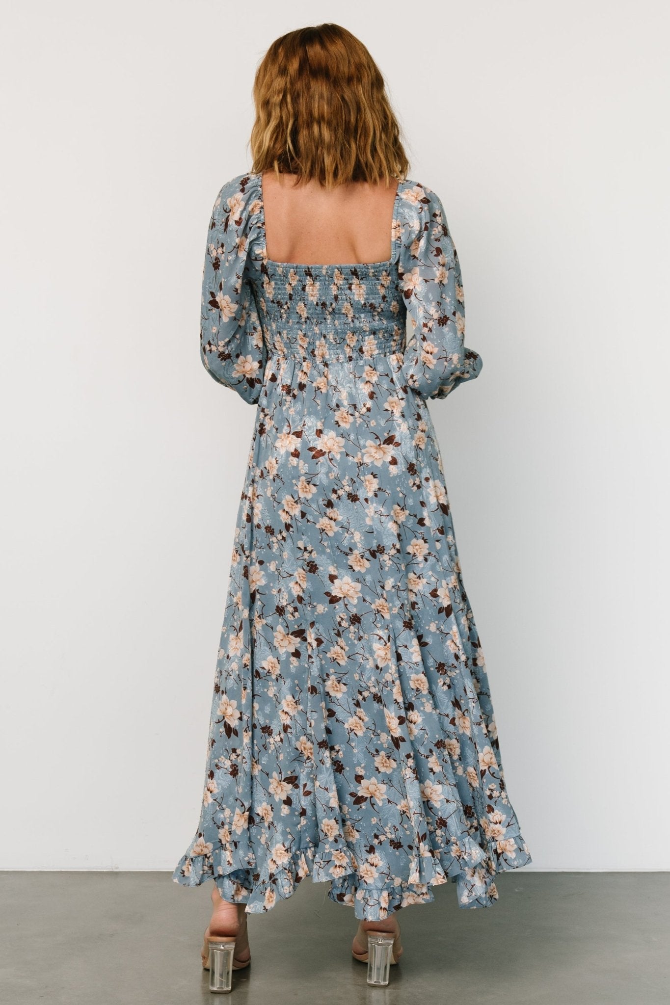 Estefania Maxi Dress | Blue + Peach Floral Sale Footlocker