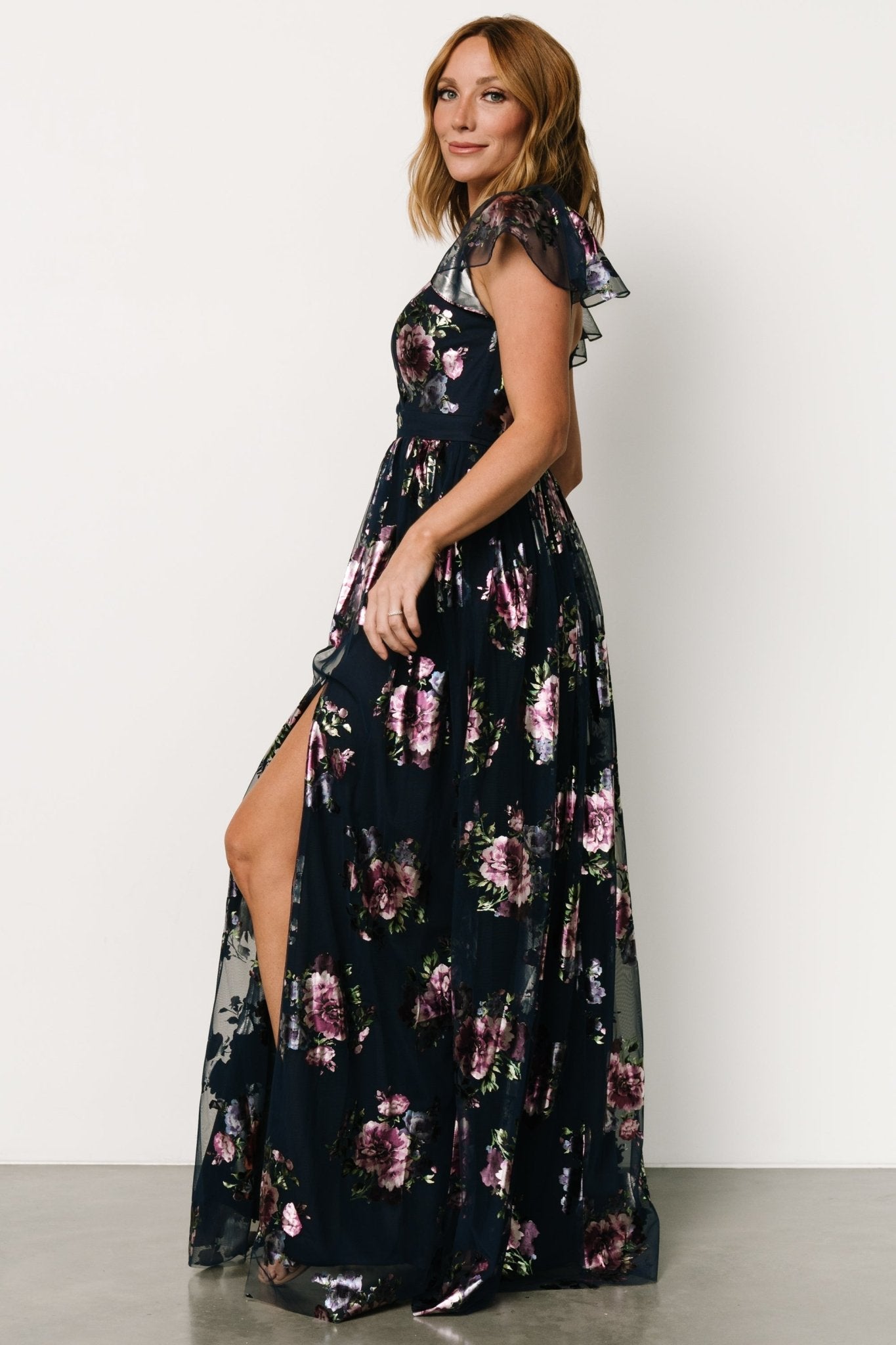 Devany Maxi Dress | Navy Multi Marketable Sale Online