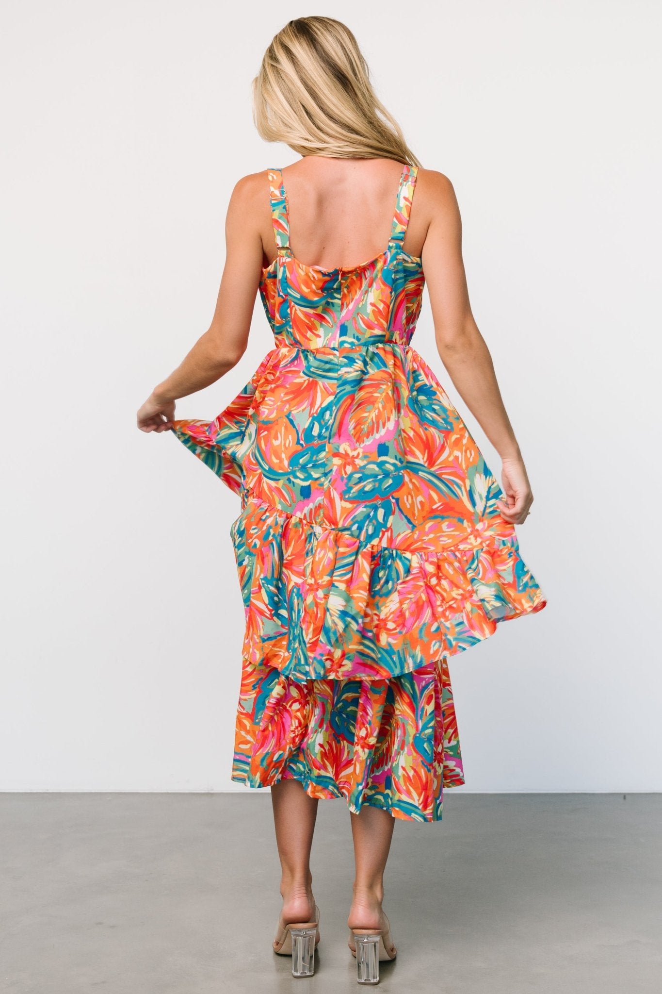 Kitts Tiered Dress | Tropical Print Buy Cheap 2025 Newest