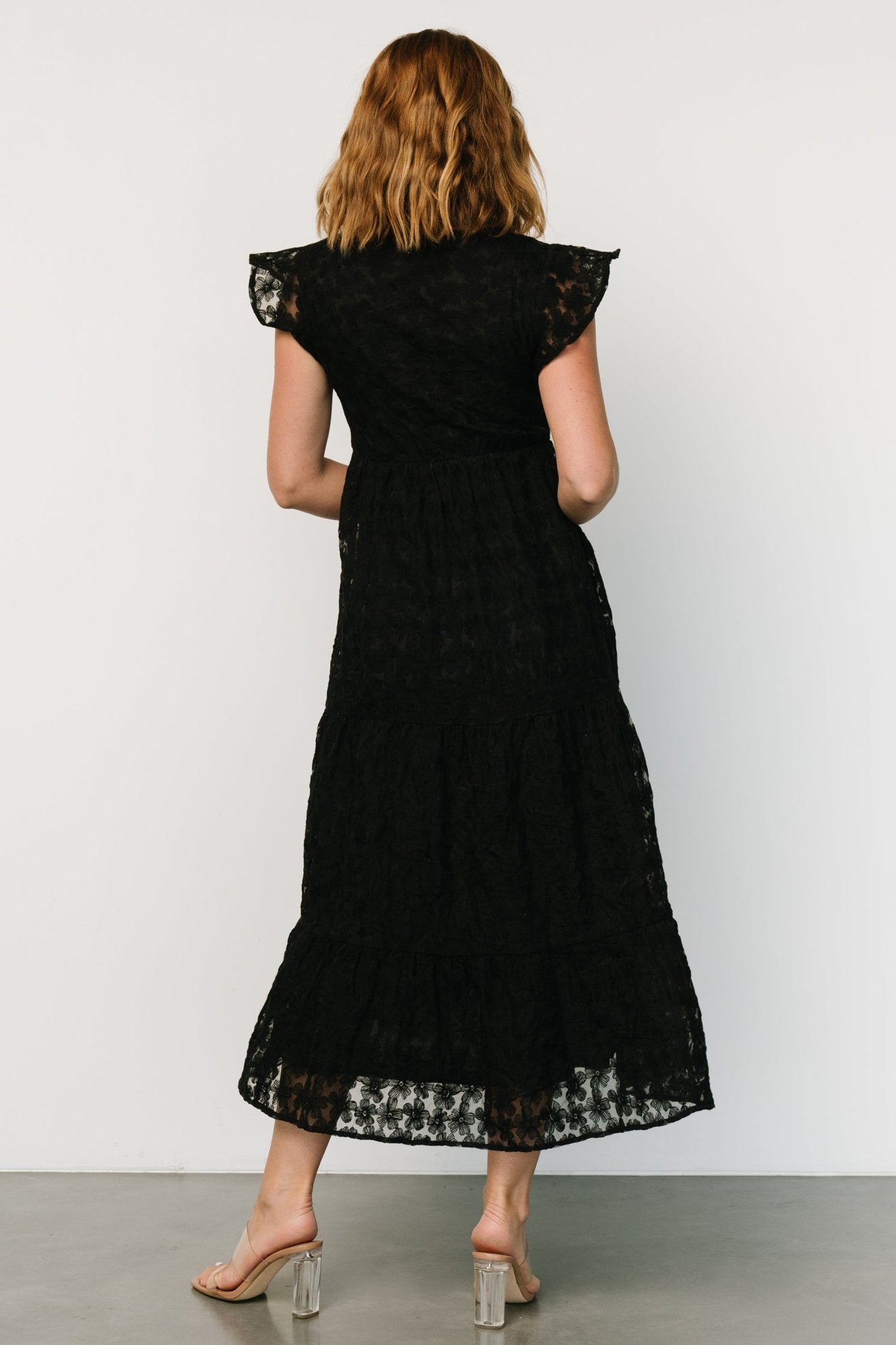 Ferrara Lace Maxi Dress | Black Sale Shop Offer