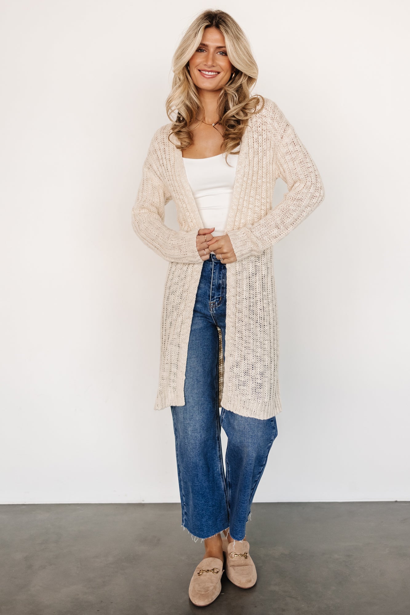 Devman Knit Cardigan | Cream Outlet The Cheapest