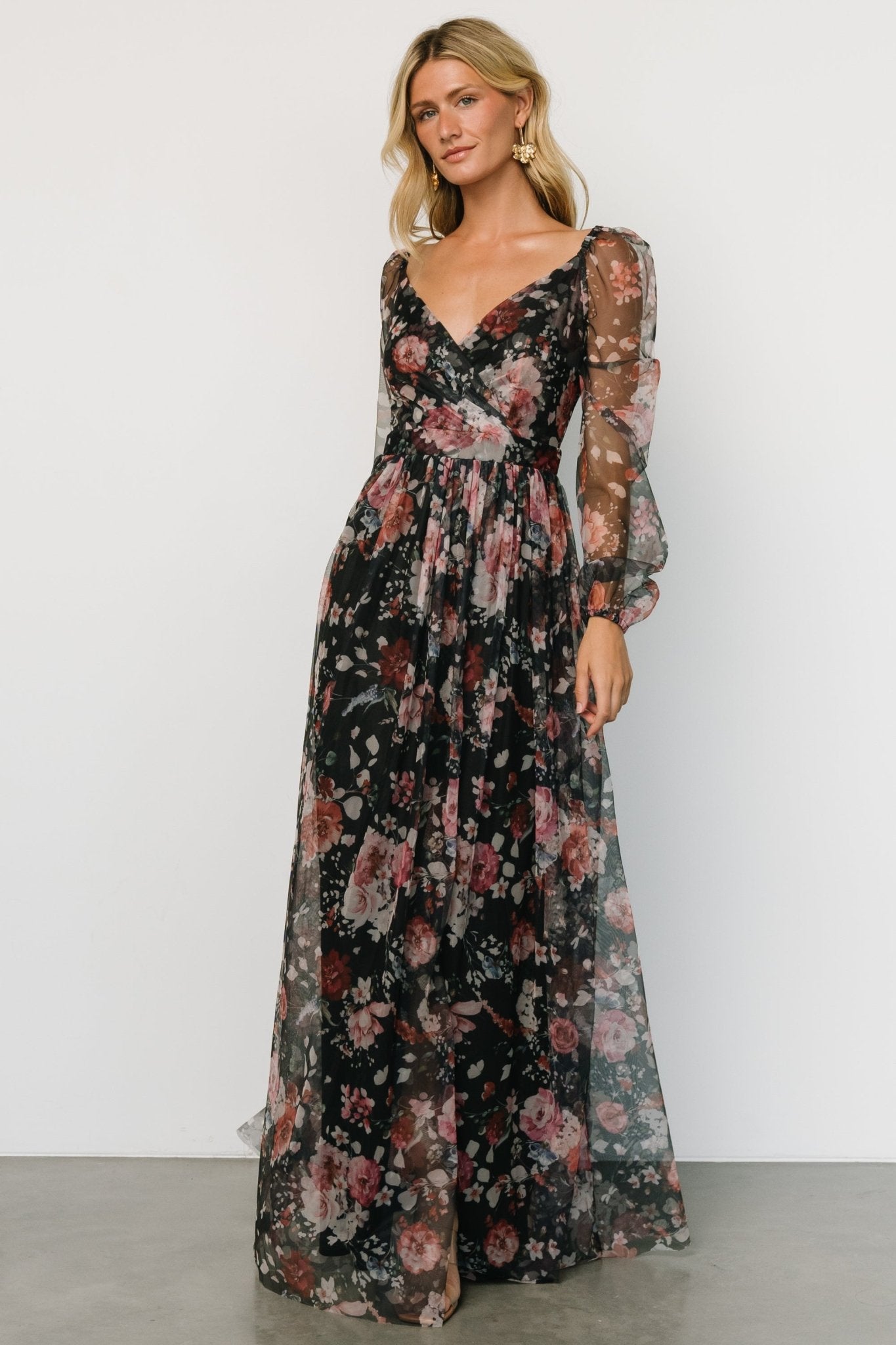 Desiree Tulle Maxi Dress | Black + Berry Buy Cheap Discounts