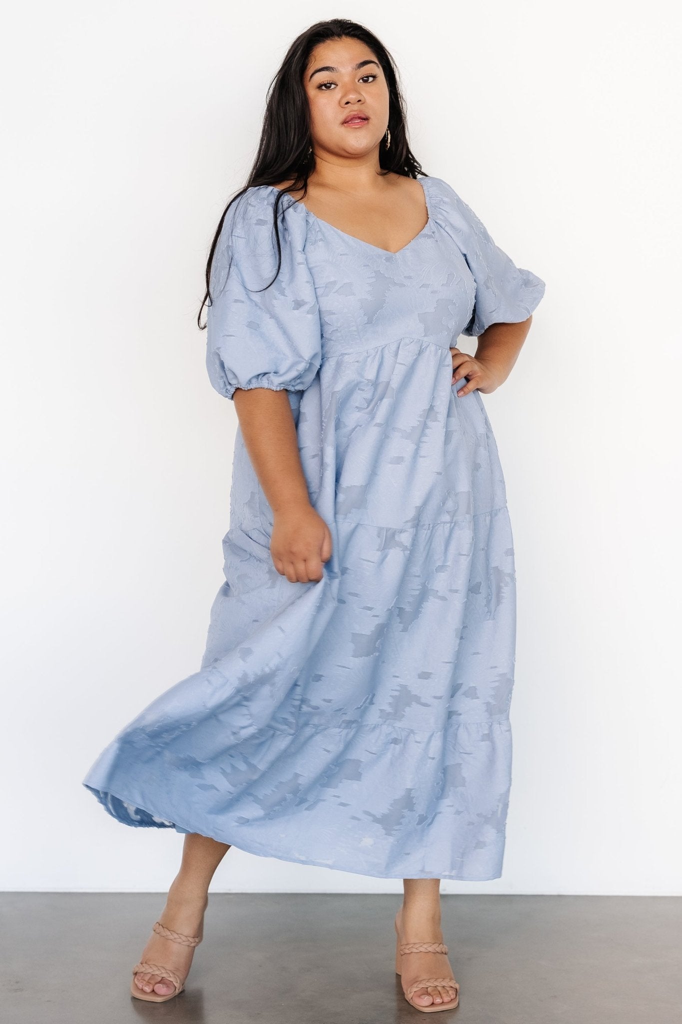 Hayward Dress | Dusty Blue Cheap Sale Buy