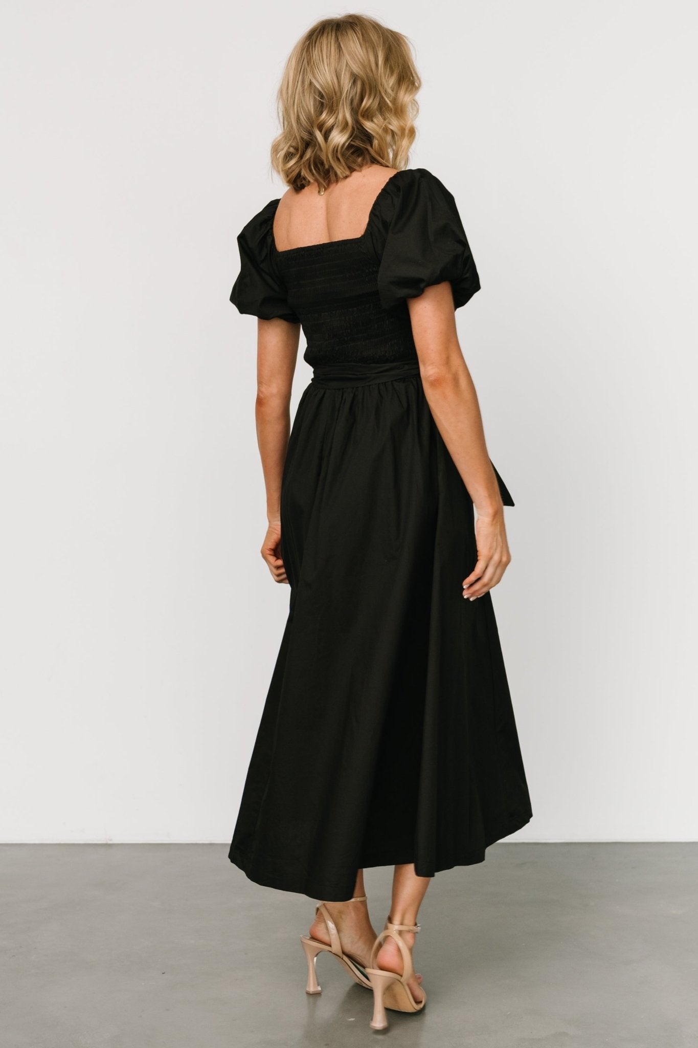 Bardot Midi Dress | Black Cheap Sale 100% Original